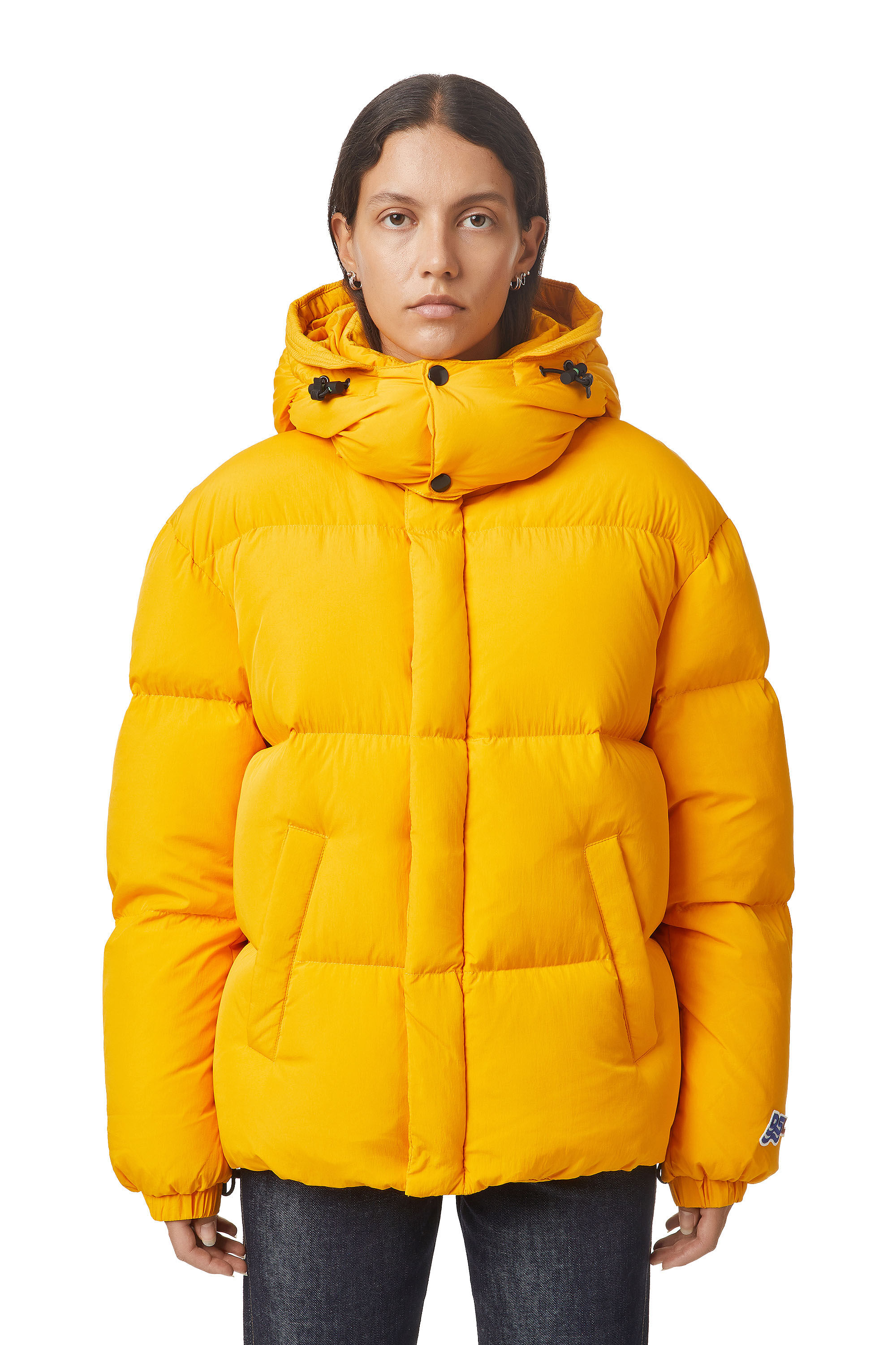 bubble coat yellow