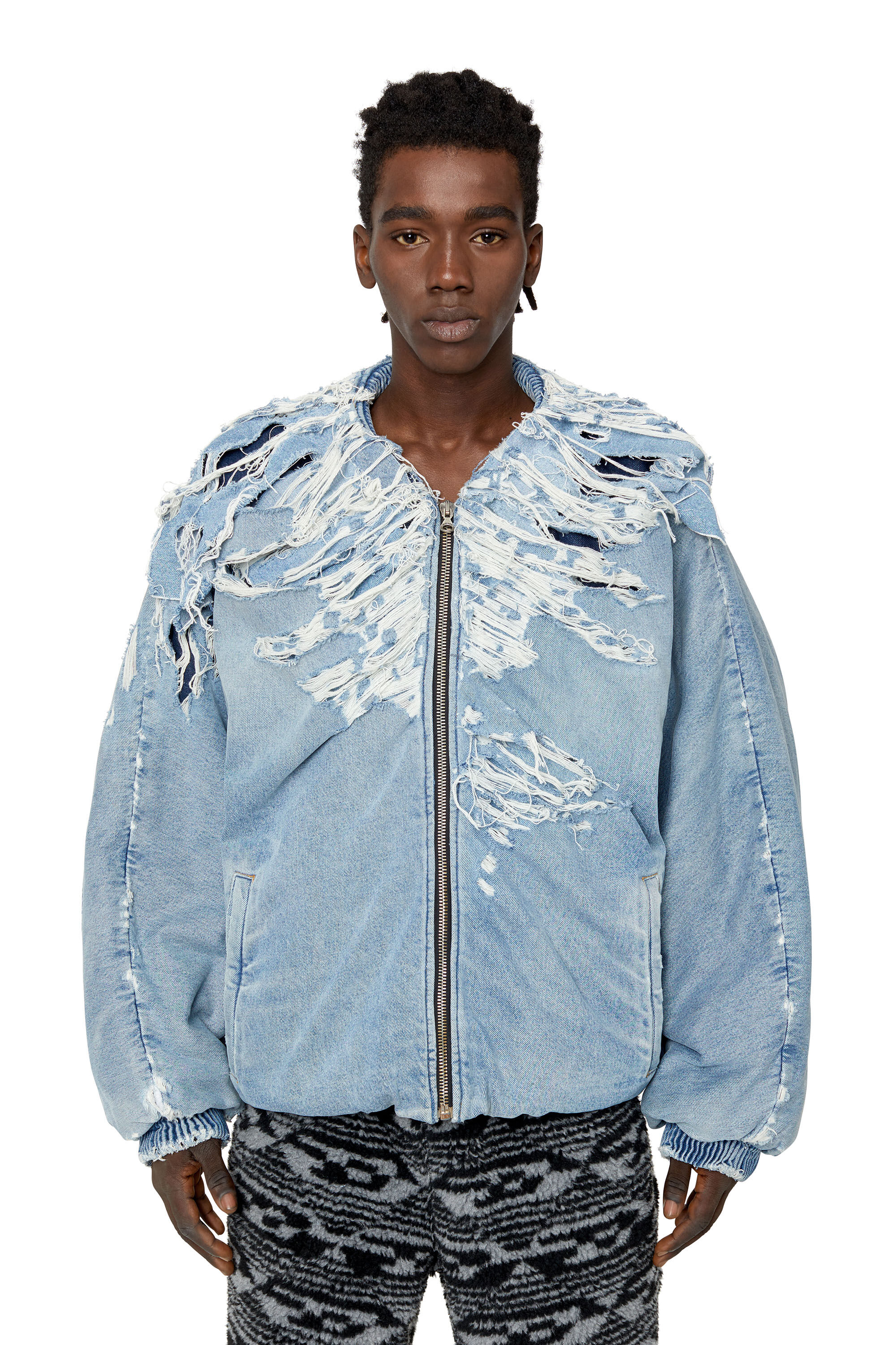 D-DAY-C Man: Oversized distressed denim 