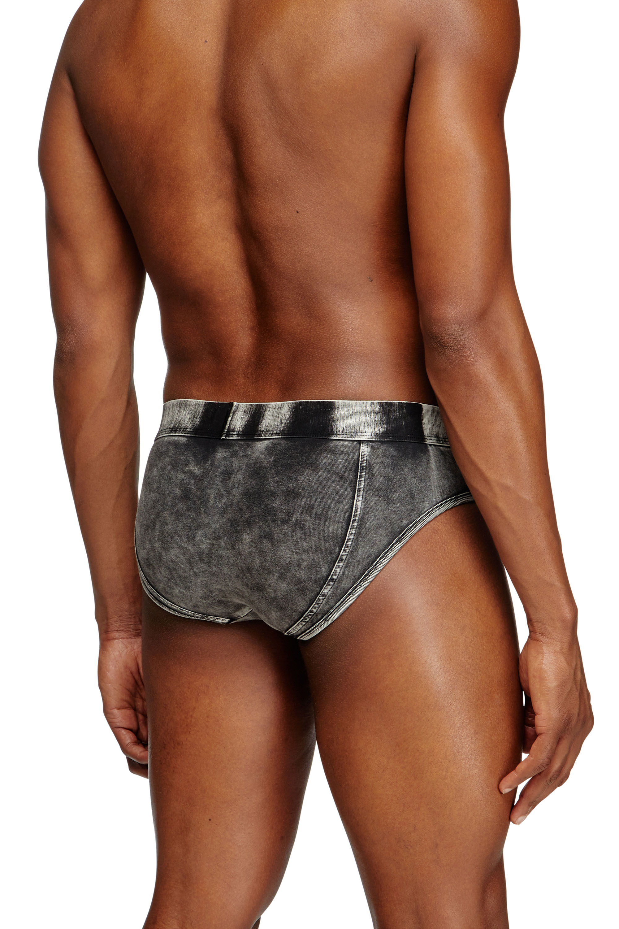 Men's Denim-effect briefs | Black | Diesel