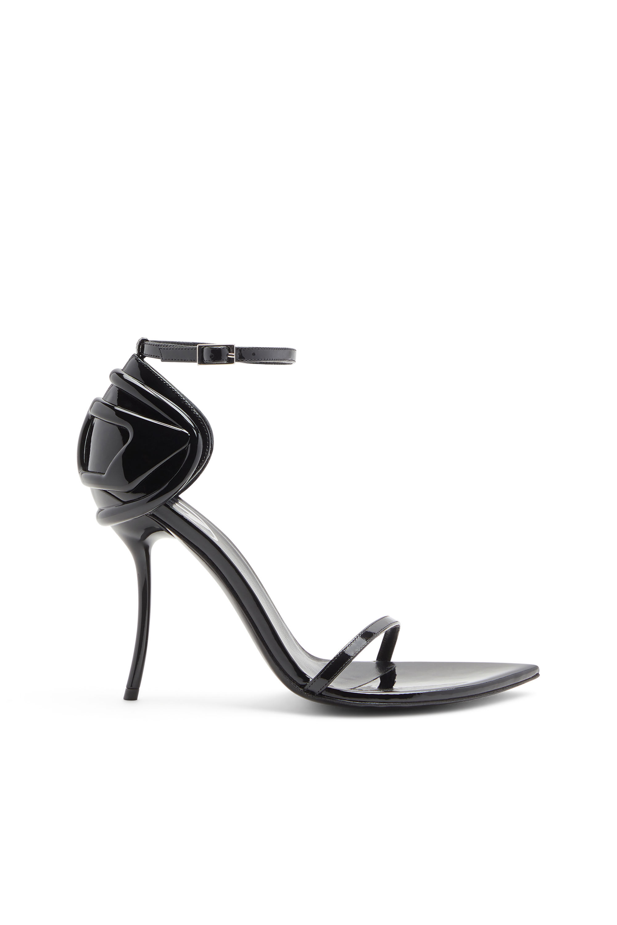 Women's D-Ten&Half-Stiletto sandals in patent leather and