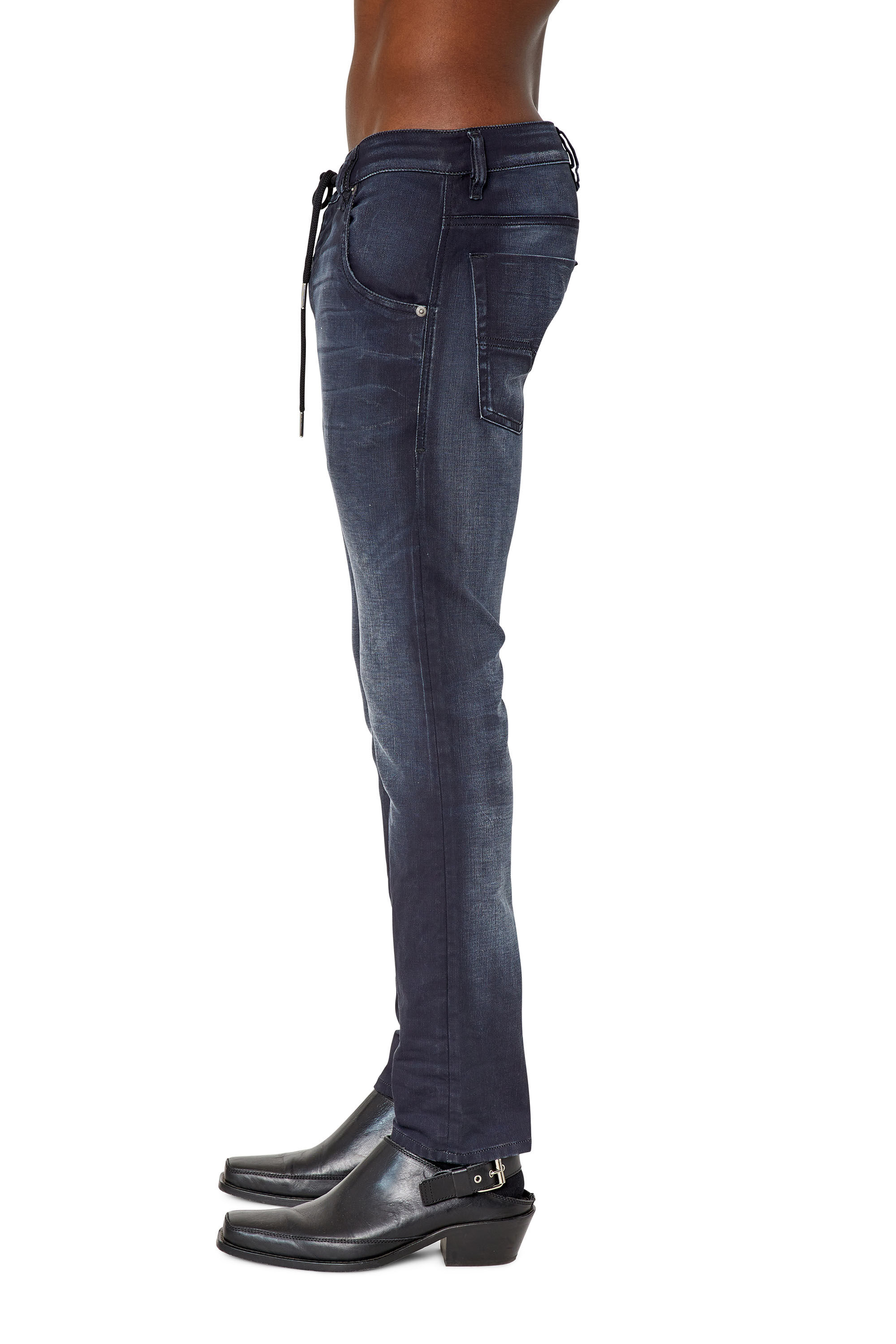 KROOLEY-Y-NE Man:Dark grey tapered Jeans | Diesel