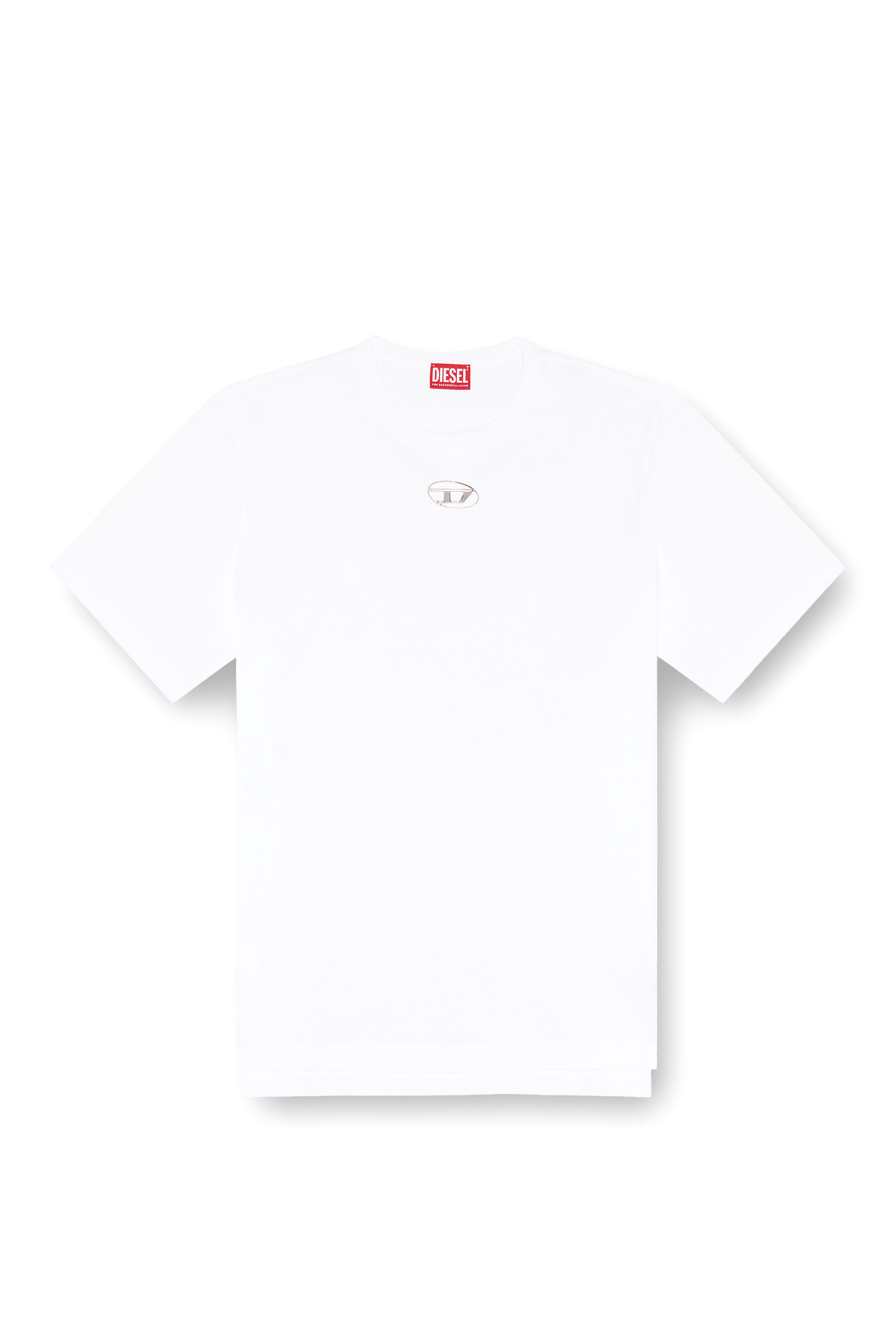 おすすめネット moulded injection with T-shirt Men's logo Diesel | White | Tシャツ+カットソー(半袖+袖なし)