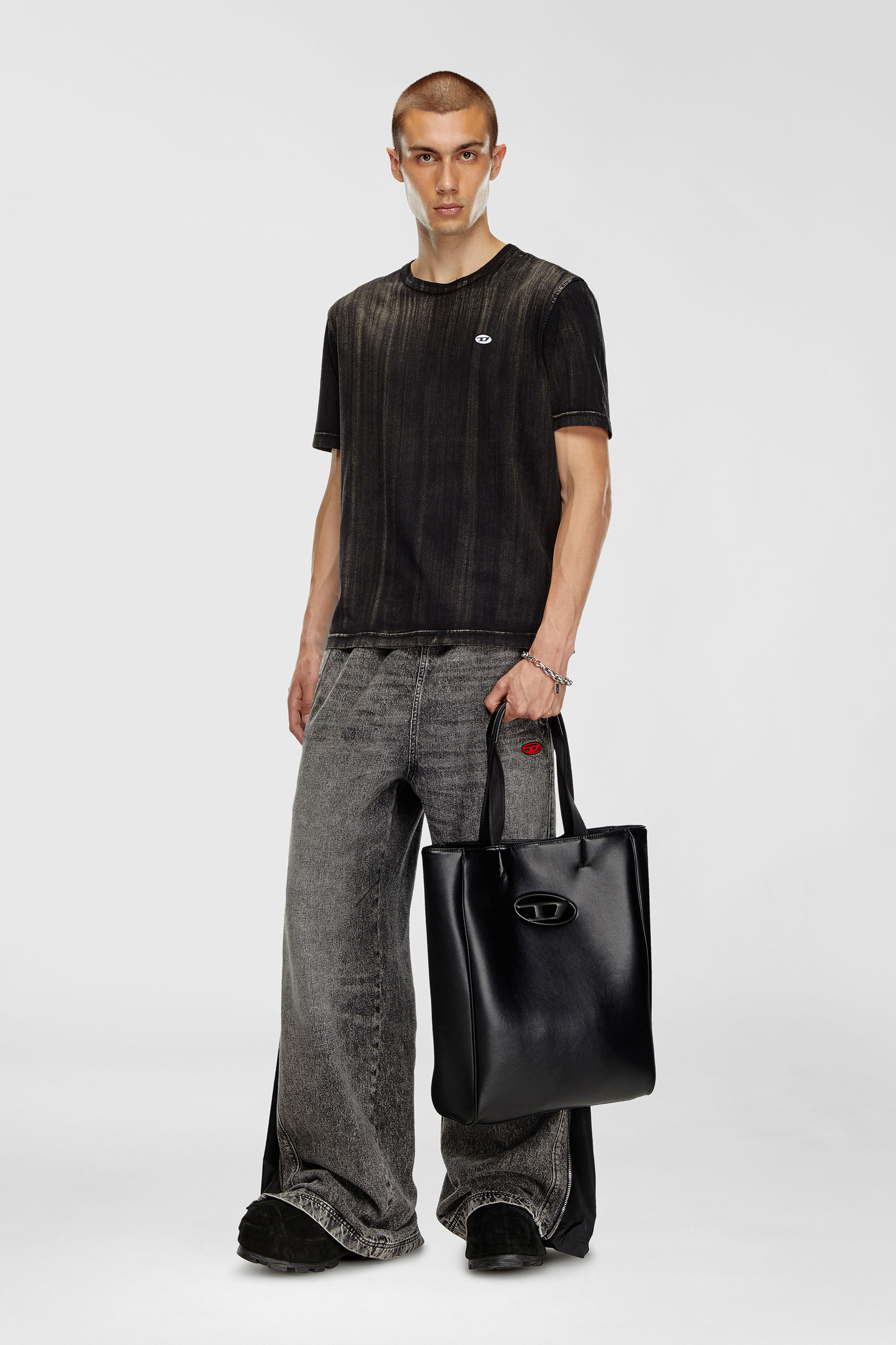Diesel - HOLI-D SHOPPER NS, Unisex's Holi-D-Shopper in bonded neoprene in Black - 1