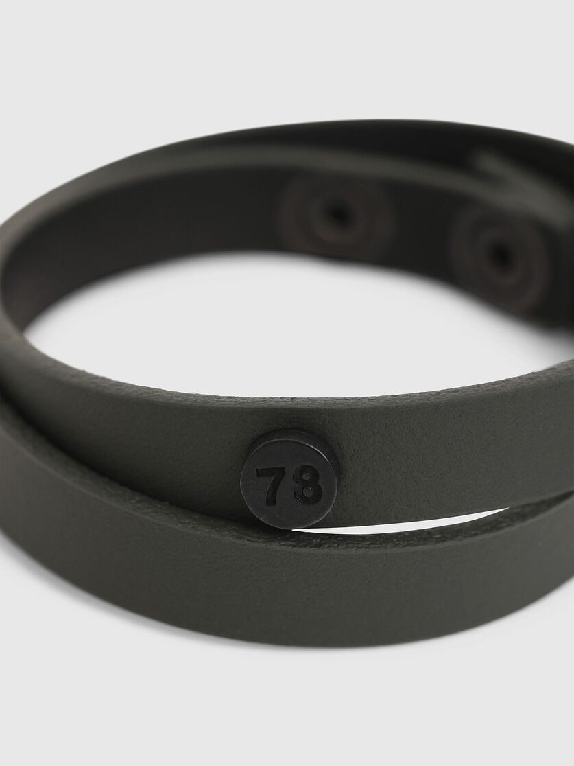 A Iri Men Double Wrap Bracelet With 78 Stud Diesel