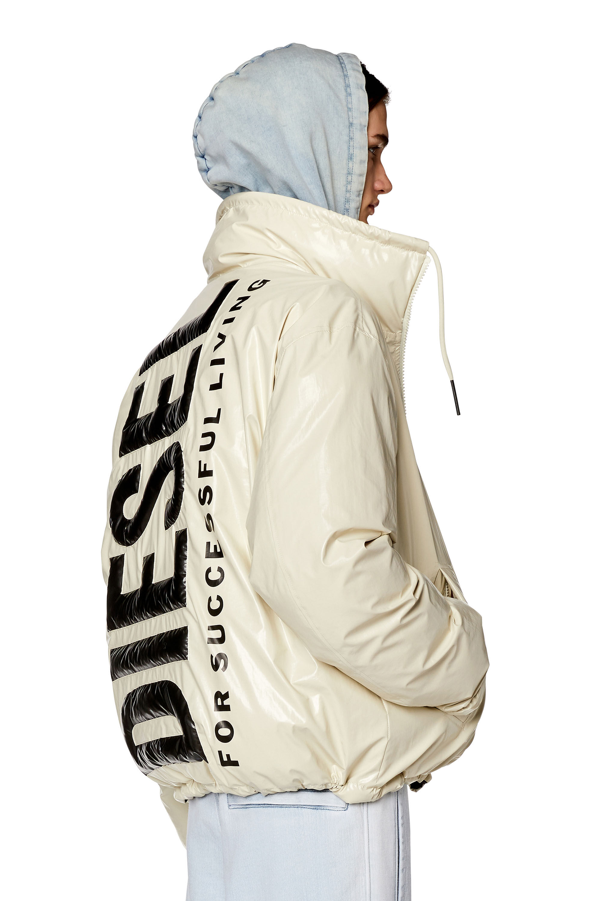 Diesel white jacket on sale