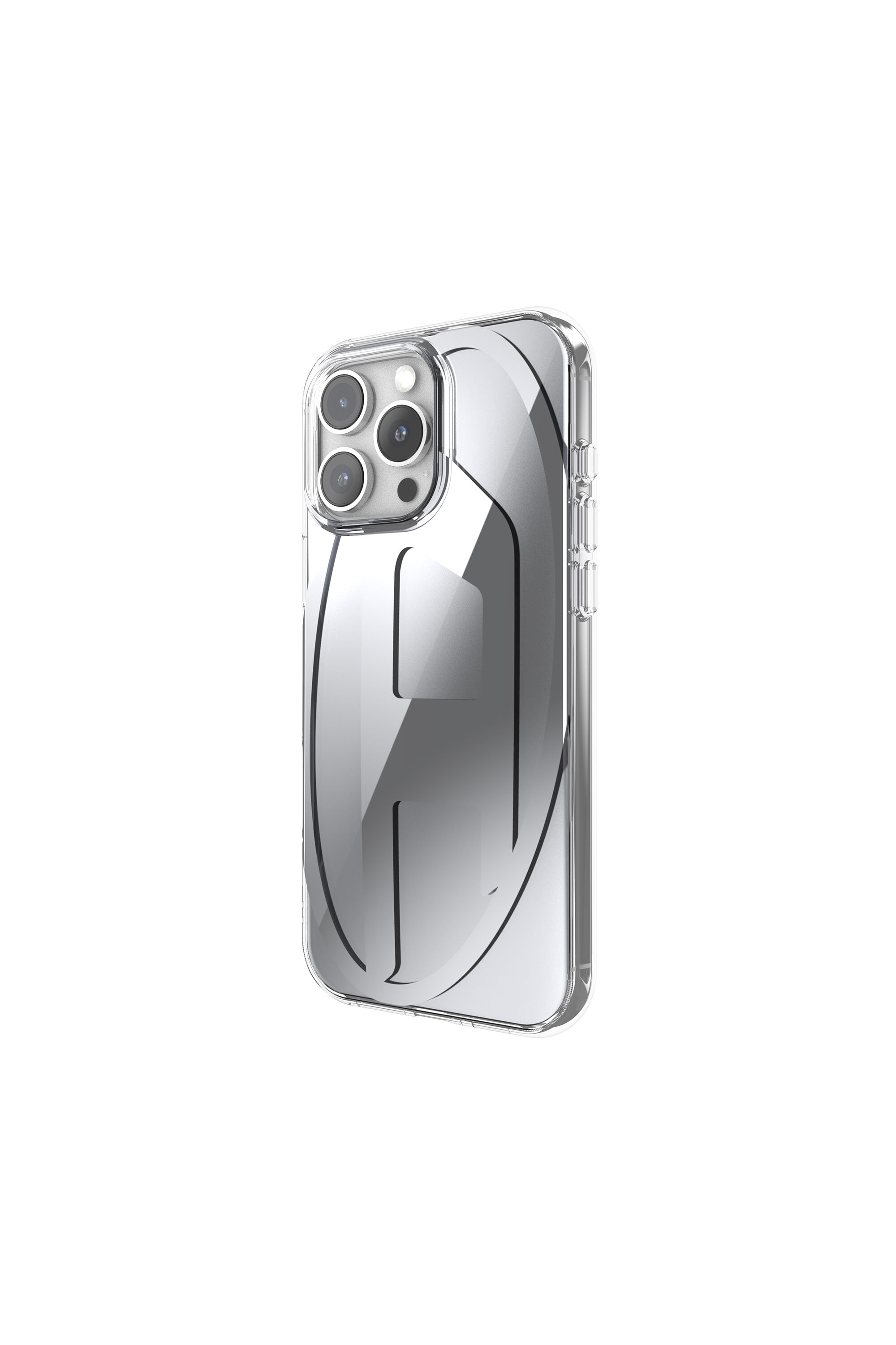 Women's Oval D Mirror Case for iP 16 Pro Max | Grey | Diesel