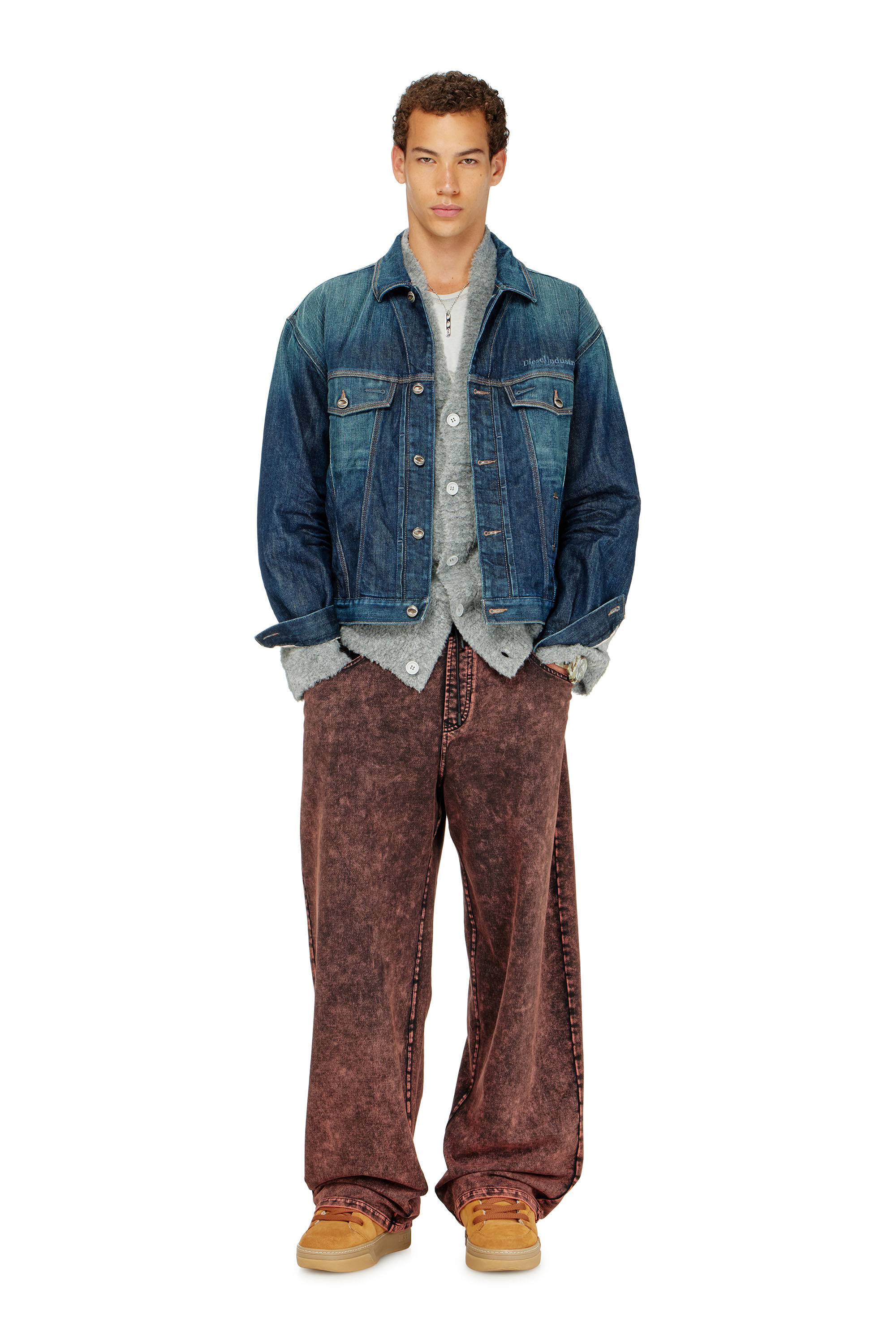 Diesel - P-STUK, Man's Sweatpants with denim effect in null - 1