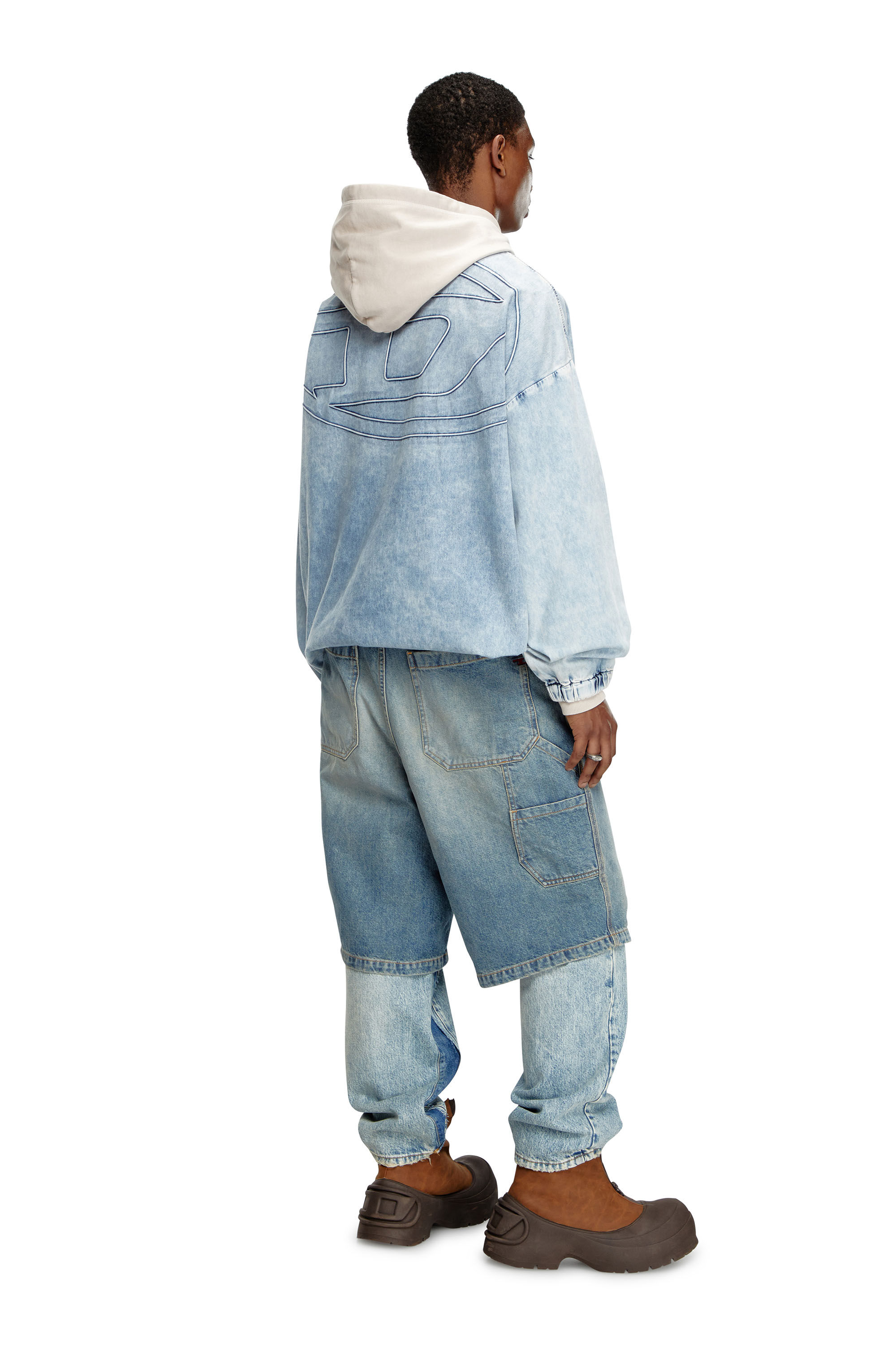 Diesel distressed denim jacket new arrivals