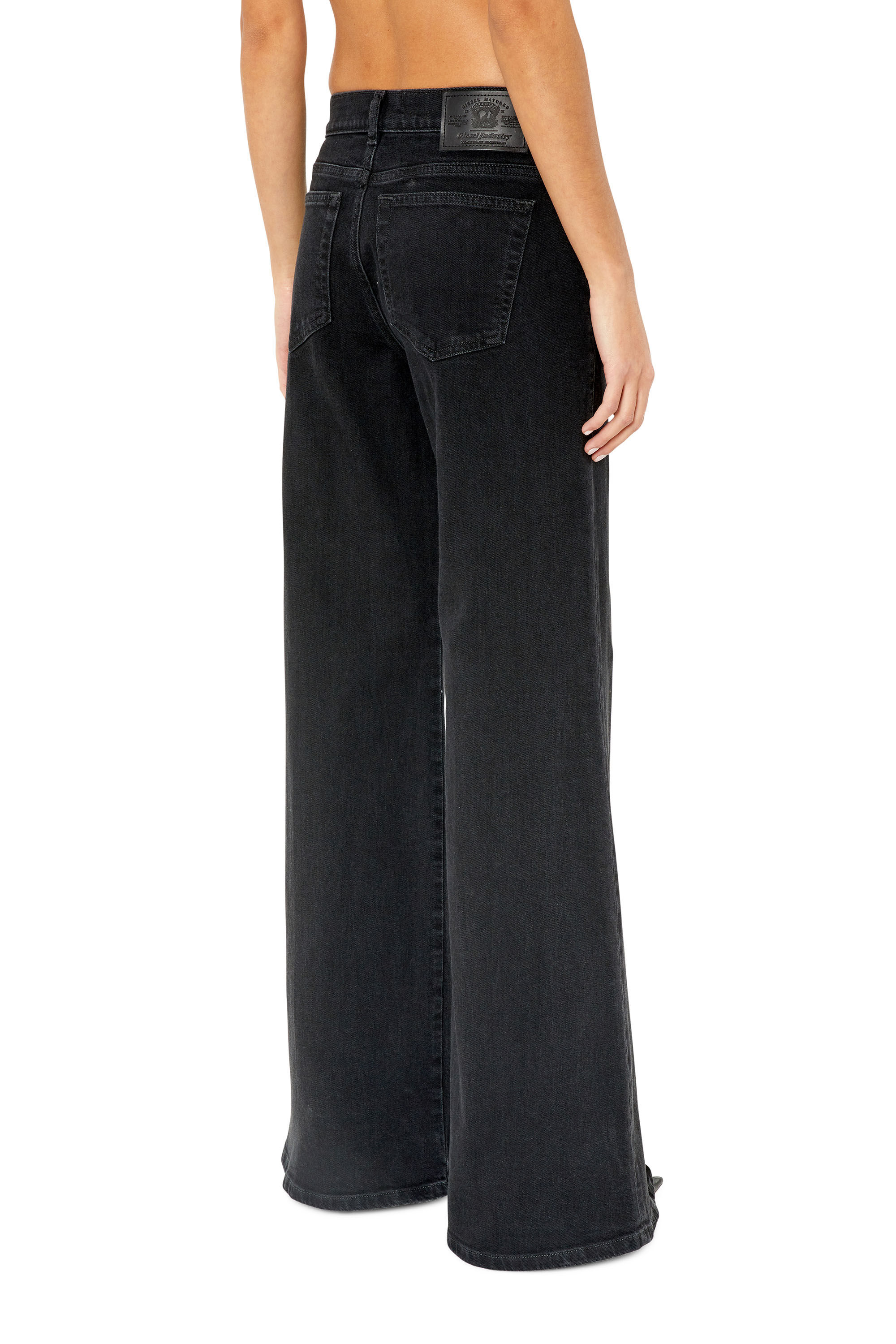 Diesel - 1978 D-Akemi Z9C25 Bootcut and Flare Jeans, Black/Dark grey - Image 4