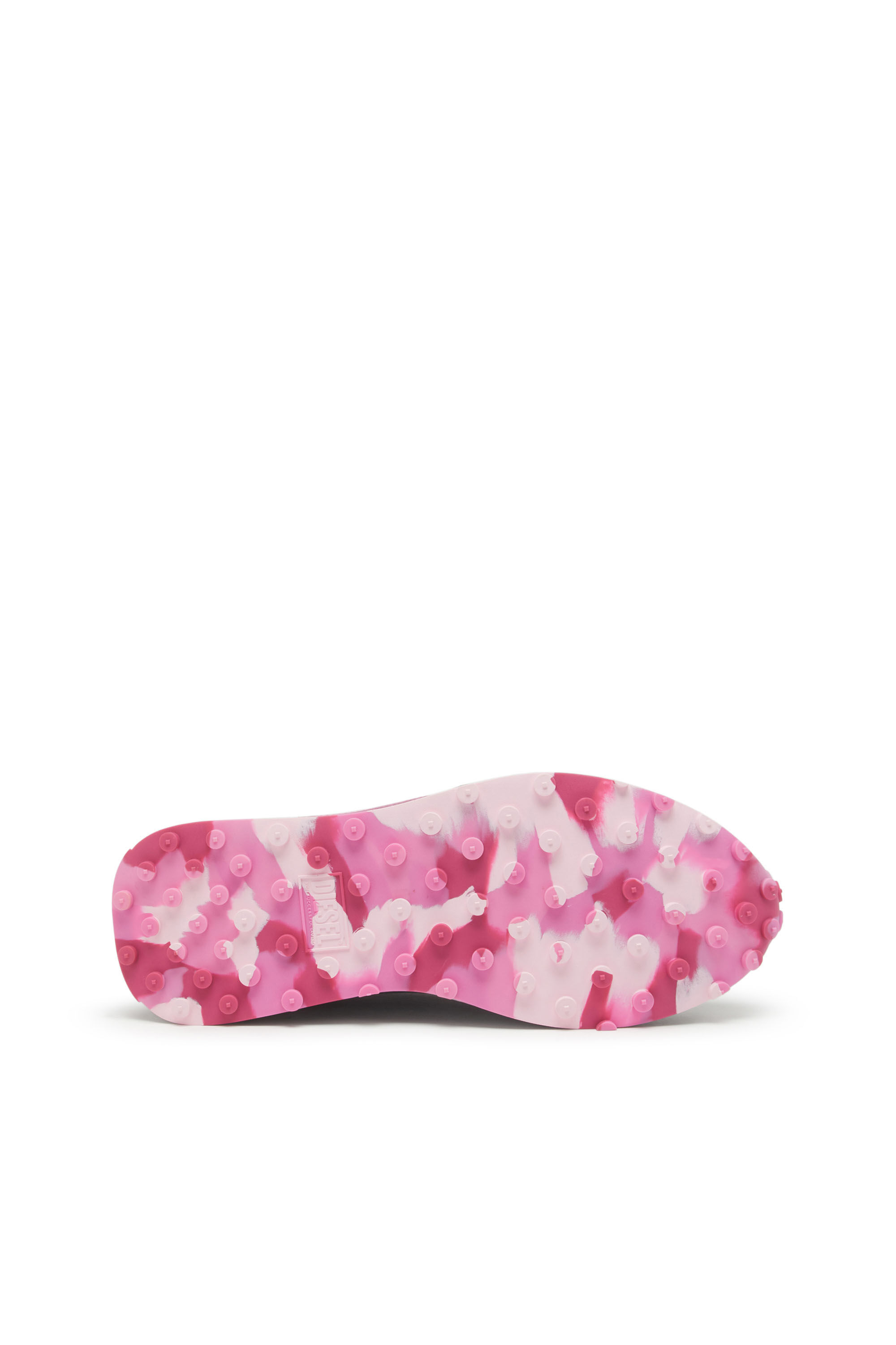 Diesel - S-RACER LC W, Woman's S-Racer Lc W - Low-top sneaker with camo print in Grey/Pink - 5