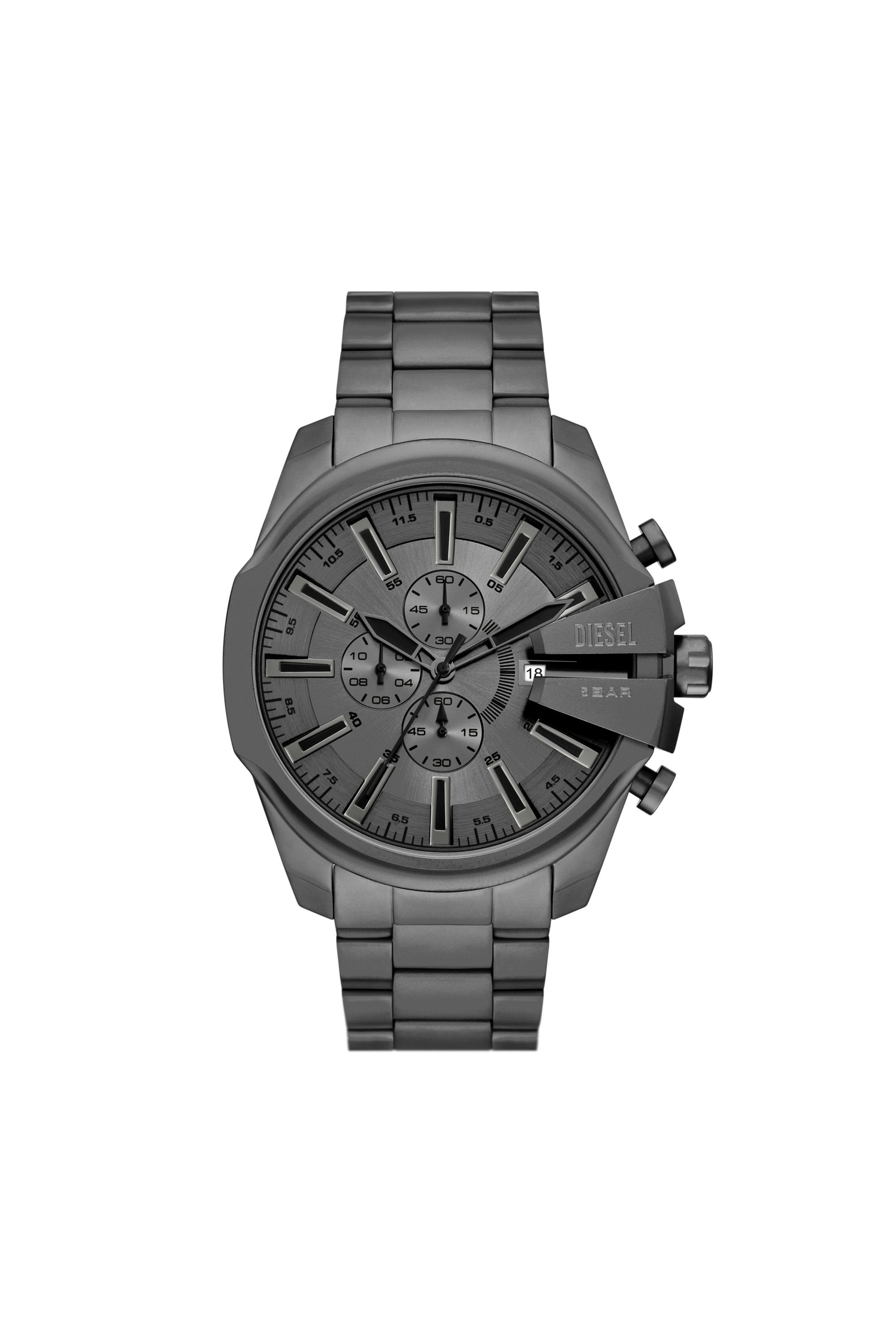 Men's Diesel Mega Chief Slim Chronograph Gray Stainless Steel