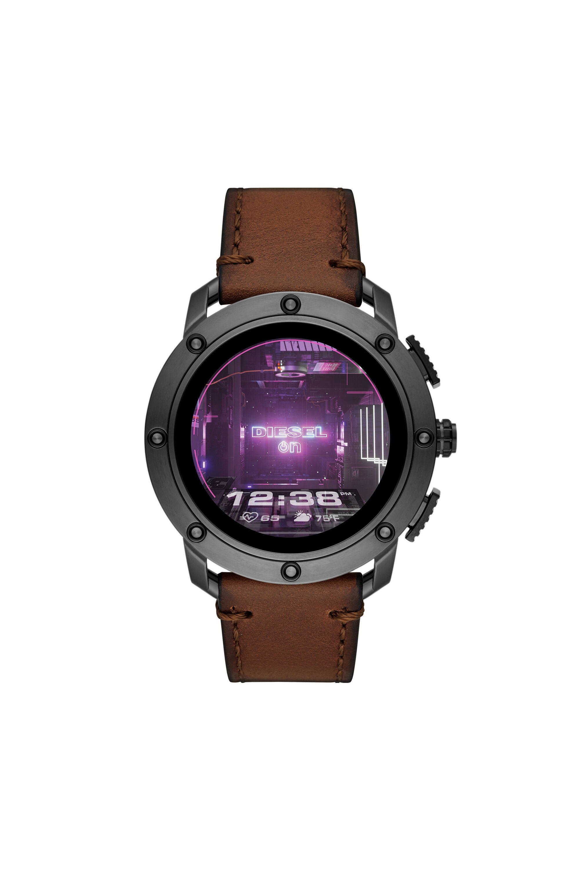 diesel black stainless steel watch