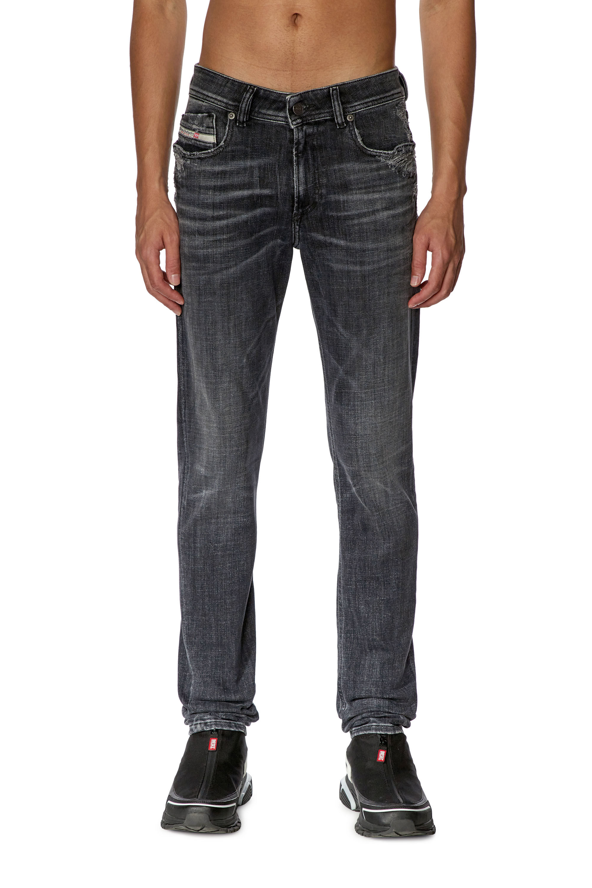 Diesel - Skinny Jeans 1979 Sleenker 09G37, Black/Dark grey - Image 3