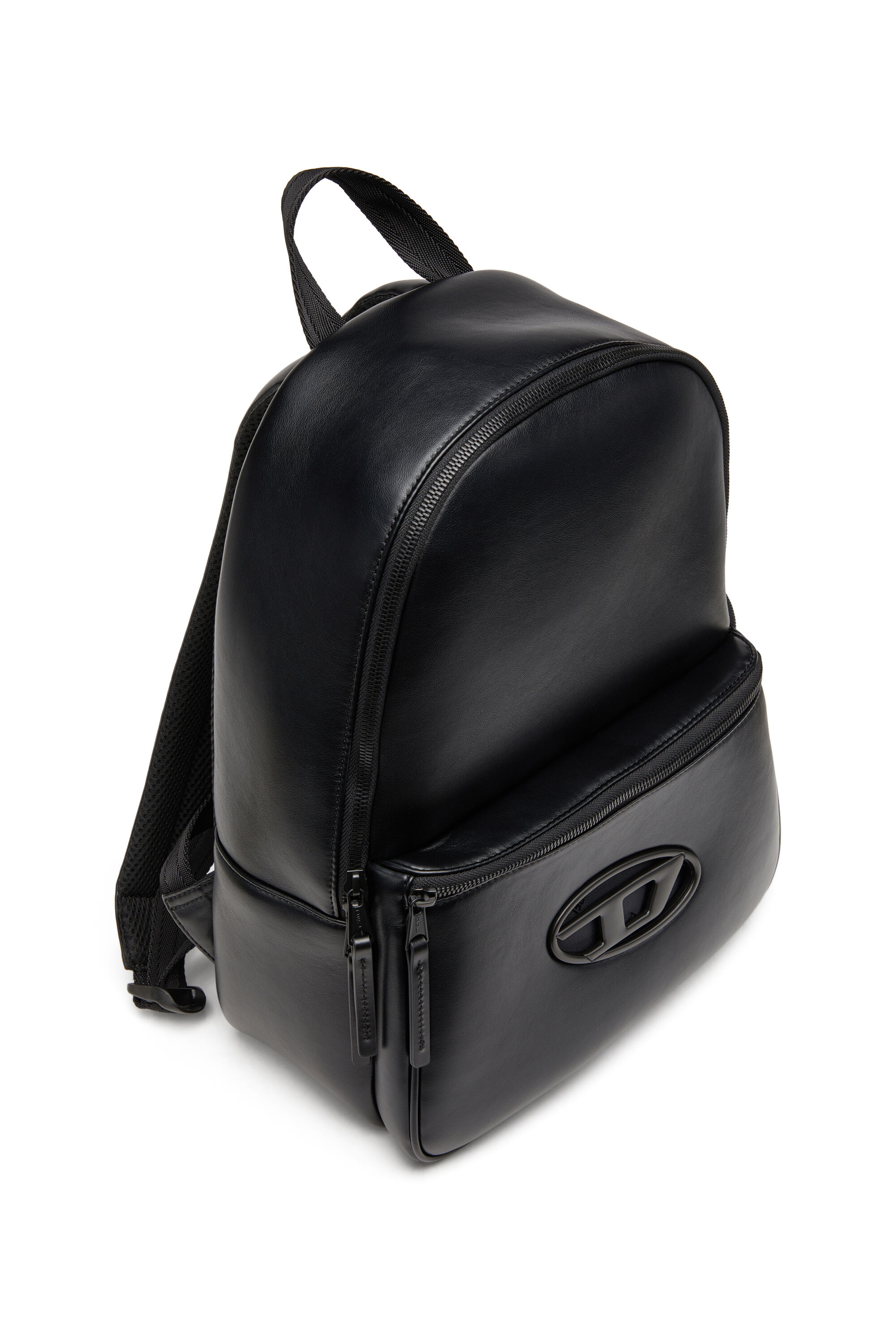 Women s Backpack in neoprene and PU Black Diesel