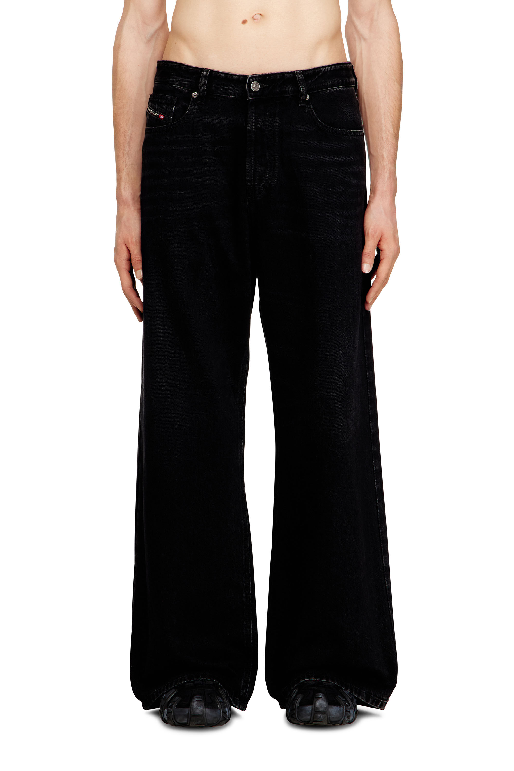 Women's Relaxed Jeans | Black/Dark grey | Diesel 1996 D-Sire