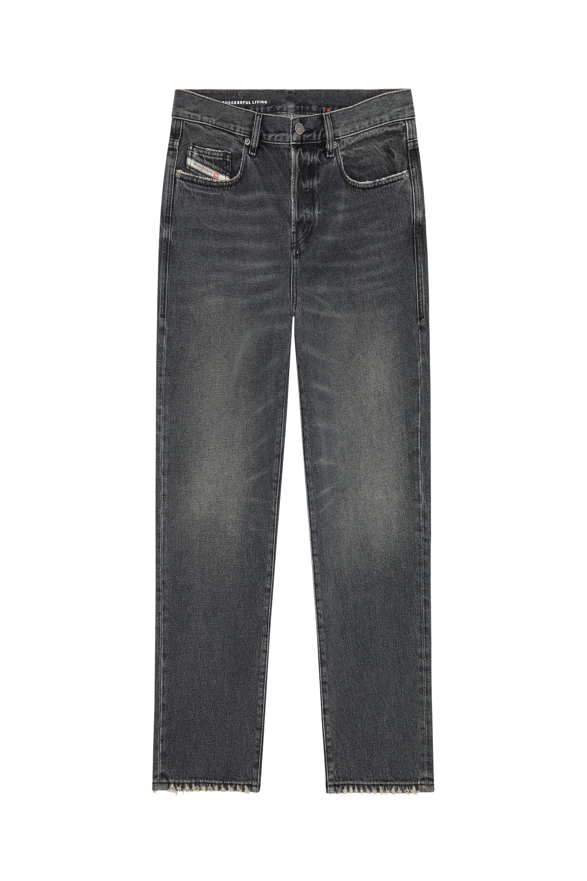 Diesel - 2020 D-Viker 007K8 Straight Jeans, Black/Dark grey - Image 2