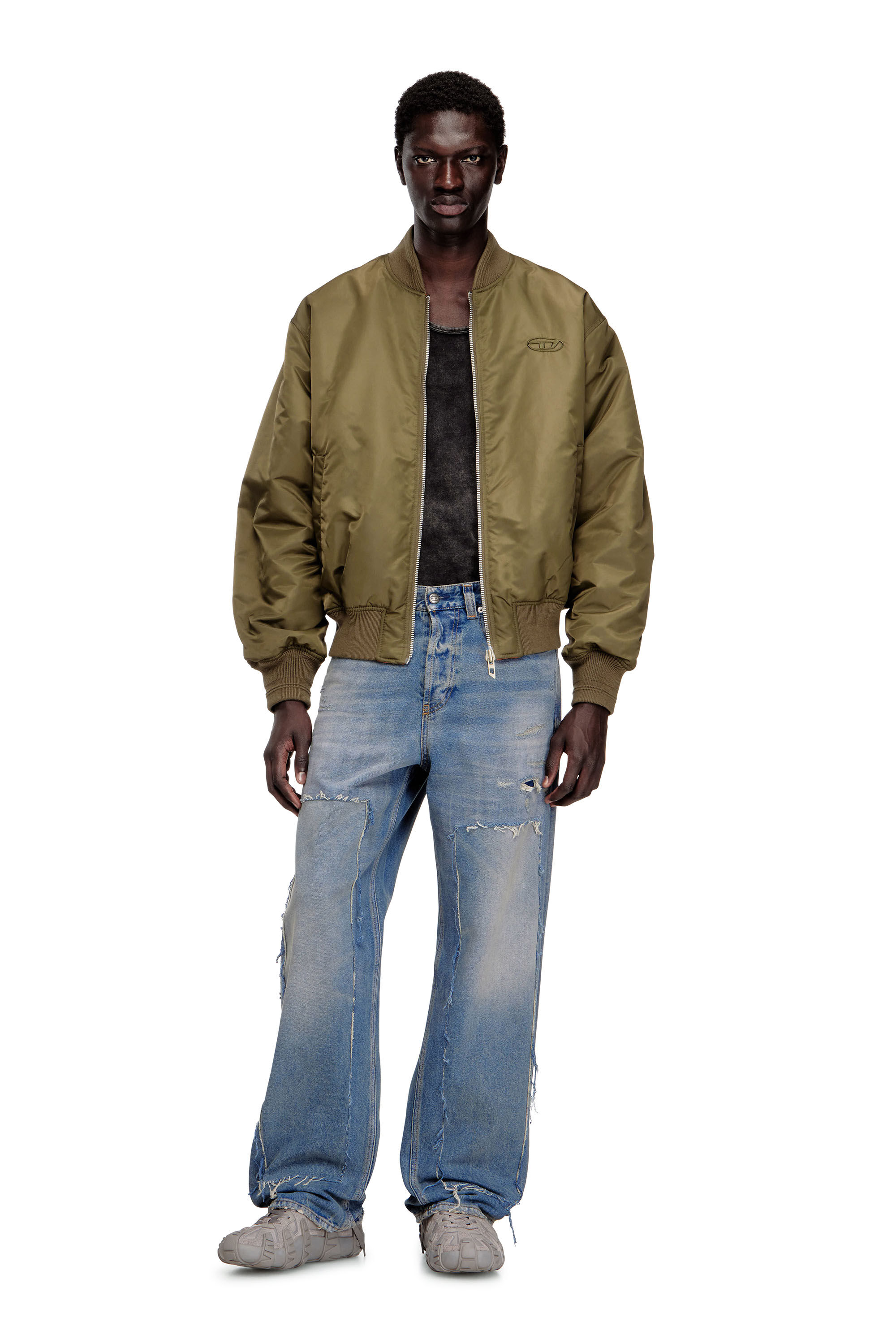 Diesel - Man's Relaxed Jeans 2001 D-Macro 09N27, Medium blue - 1