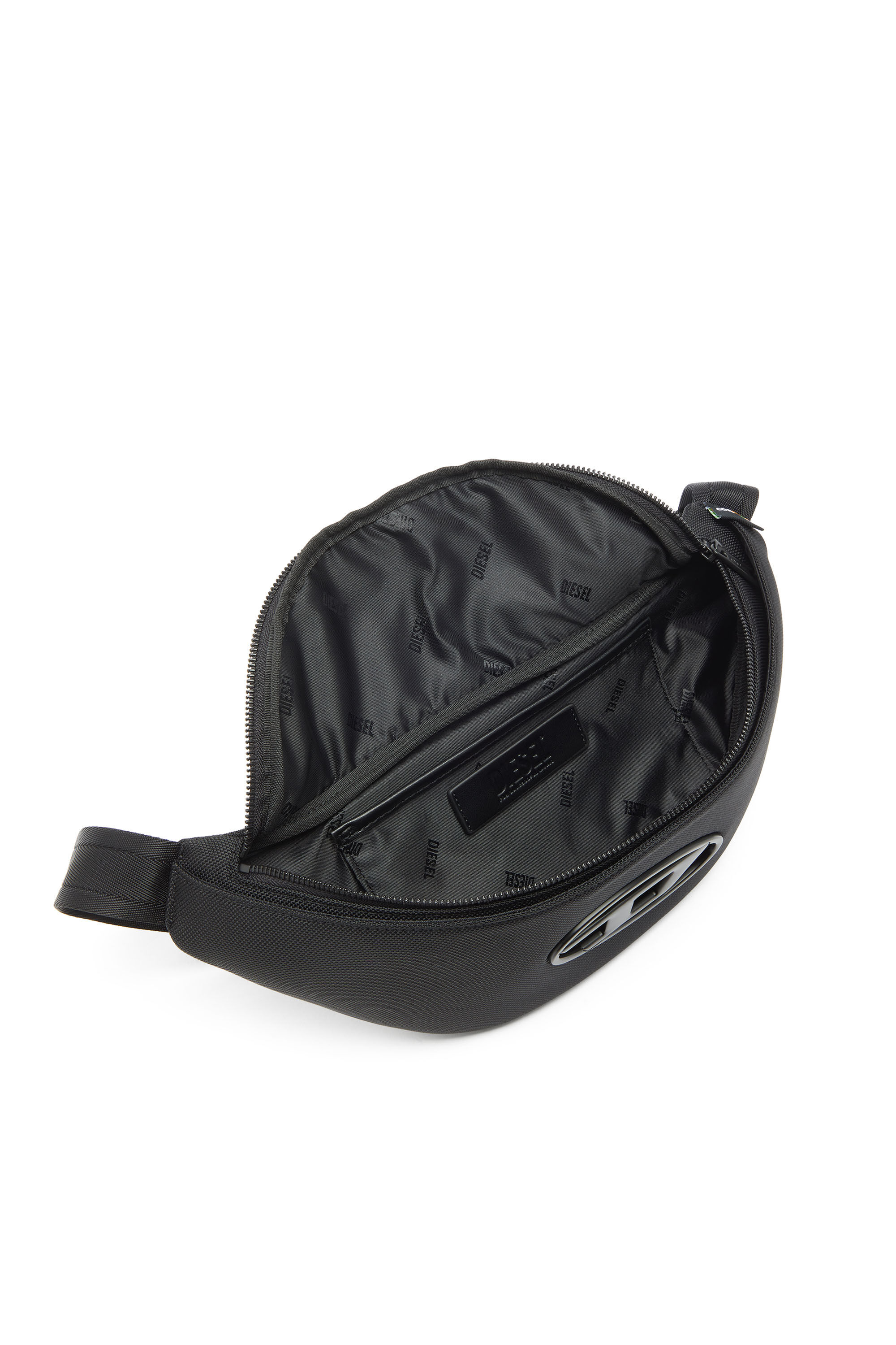 Diesel - HOLI-D BELT BAG M, Unisex's Holi-D - Belt bag in nylon with internal pocket in Black - 3
