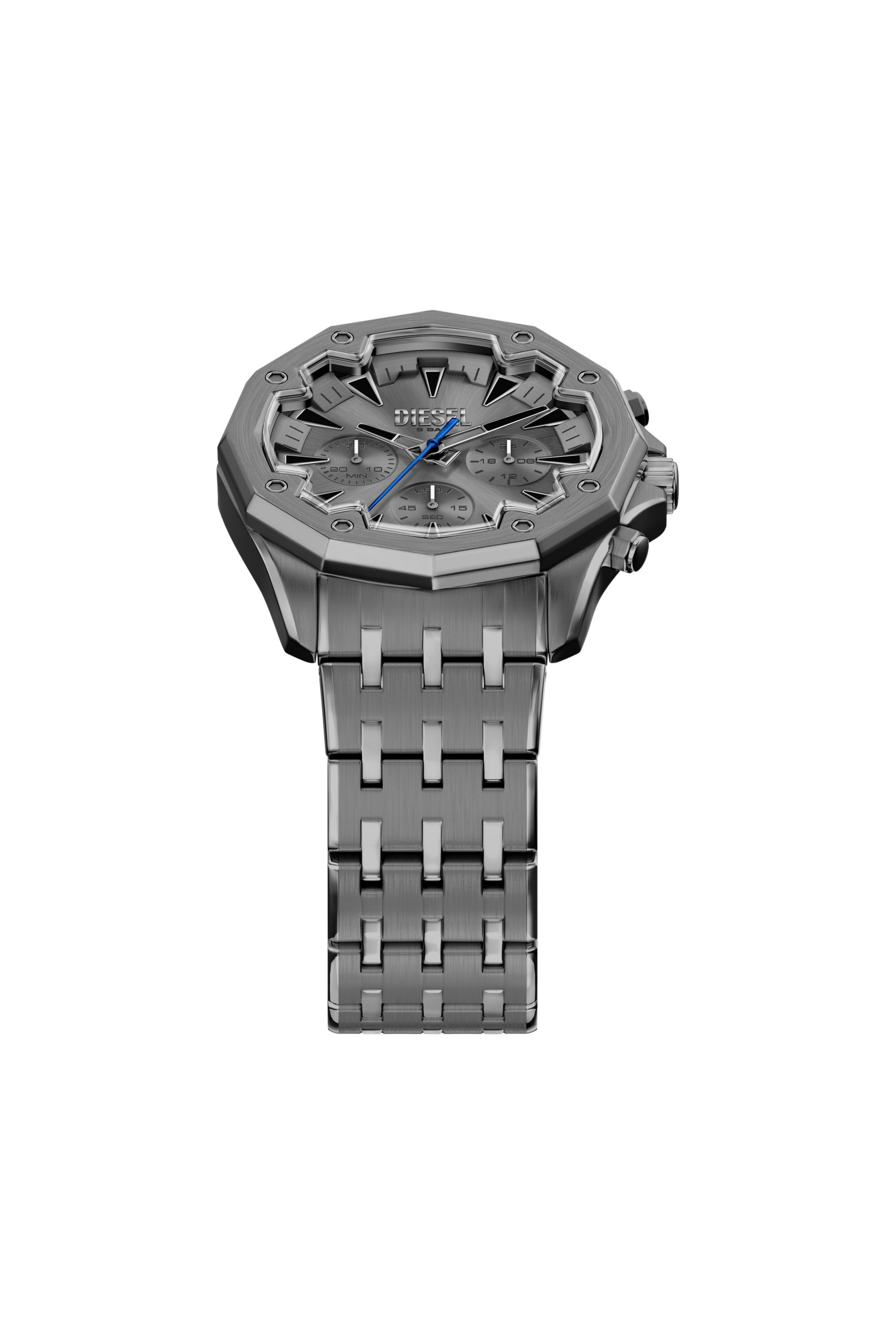 Men's Spiked stainless steel watch | Grey | Diesel TR