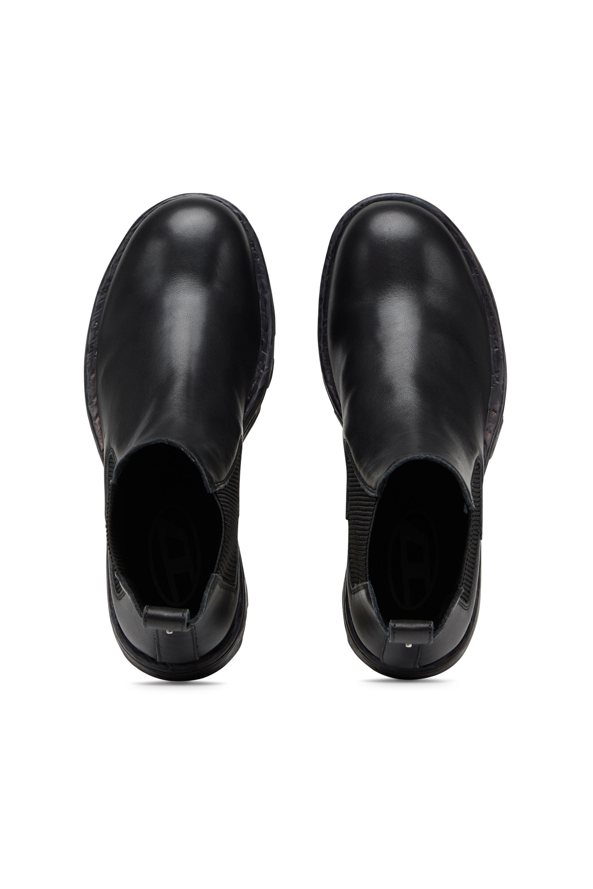 D-HAMMER LCH Man: Leather Chelsea boots with chunky sole | Diesel