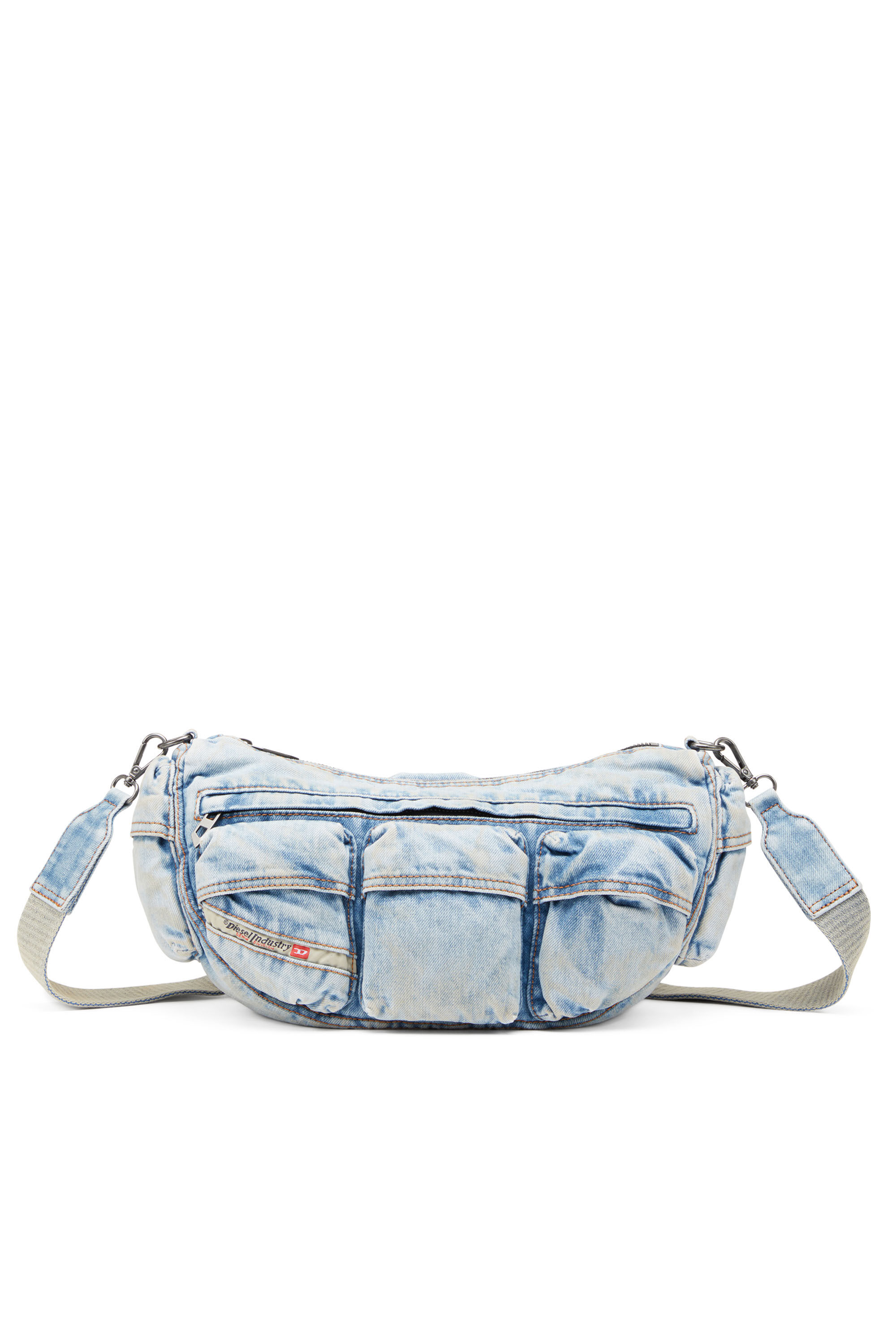 Travel 3000 Shoulder Bag X Multipocket bag in treated Denim Diesel
