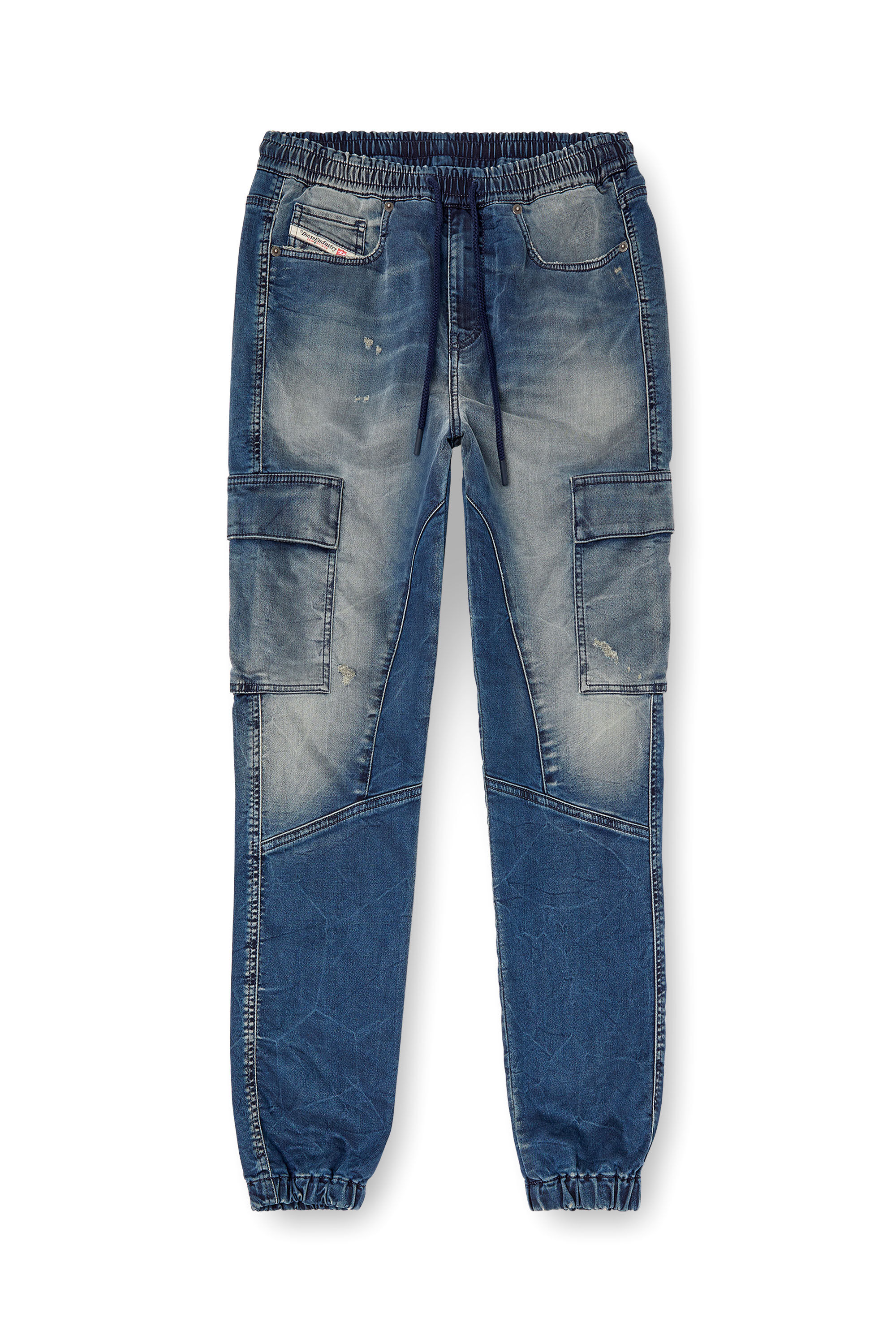 JHYQ Dirty Mid Blue Baggy Jeans – MENES