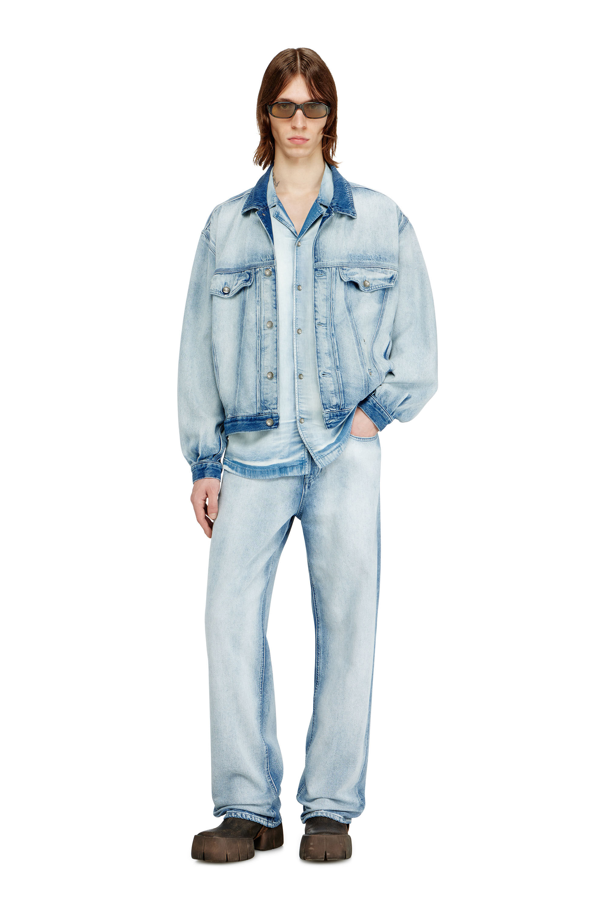 Men's Relaxed Jeans | Light Blue | Diesel 2001 D-Macro