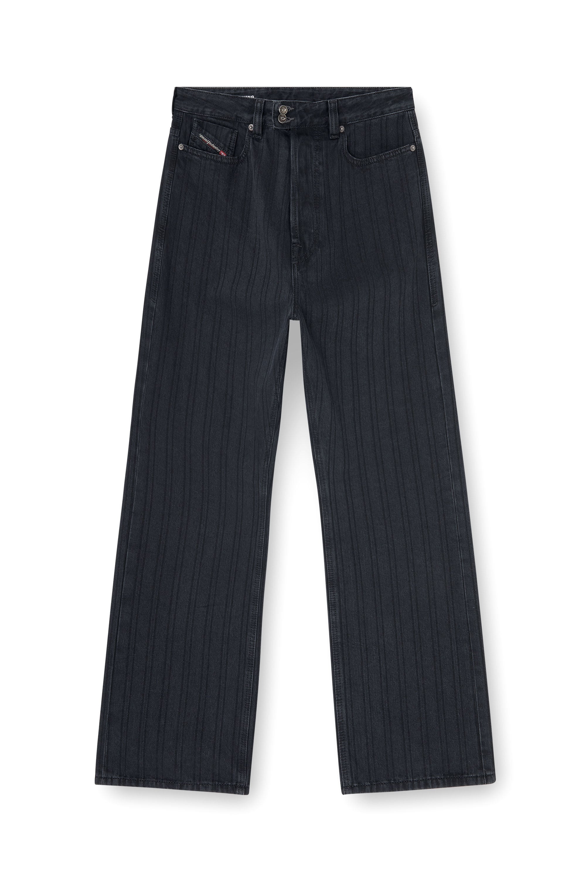 Diesel - Man's Relaxed Jeans 1980 D-Eeper 09Q12, Black/Dark grey - 6