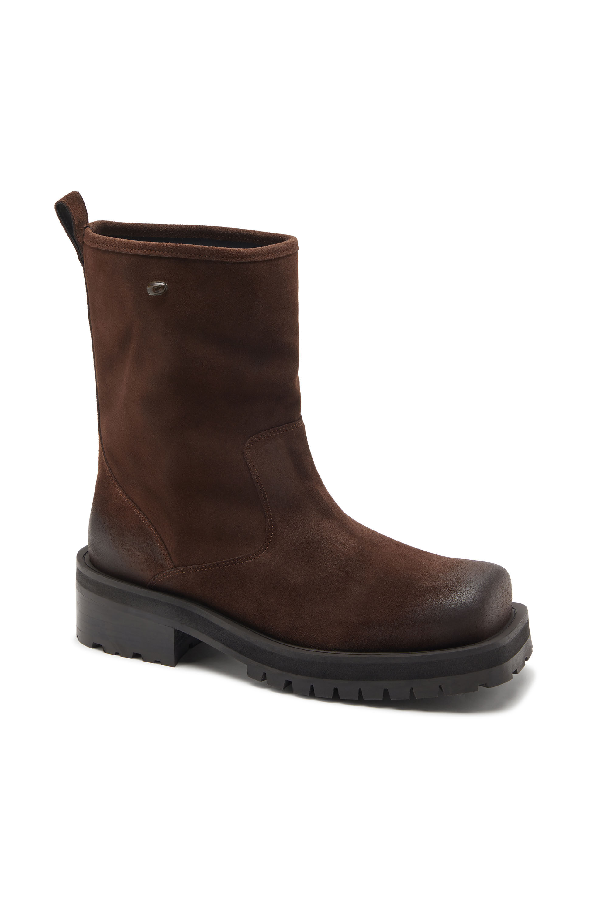 Men's D-Texan - Leather boots | Brown | Diesel