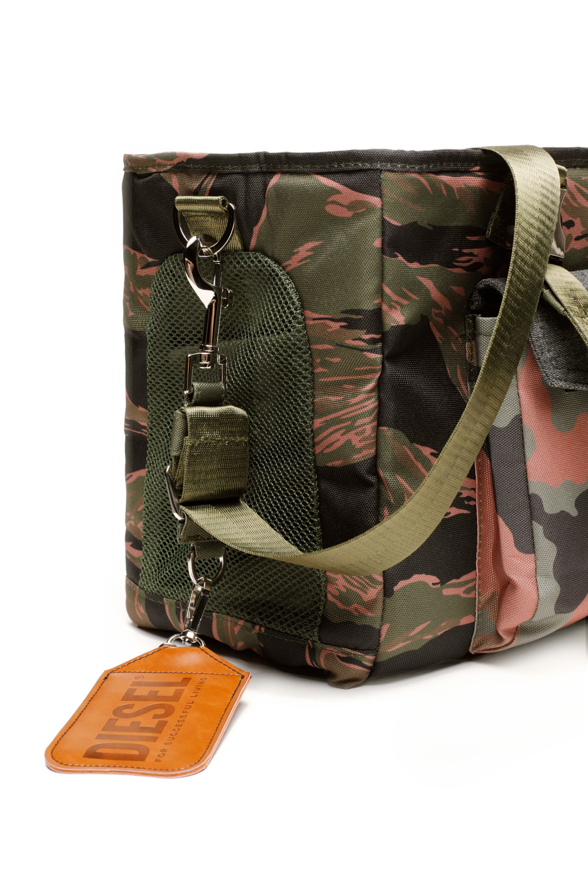 PET CARRIER Dog carrier in camo print denim Diesel