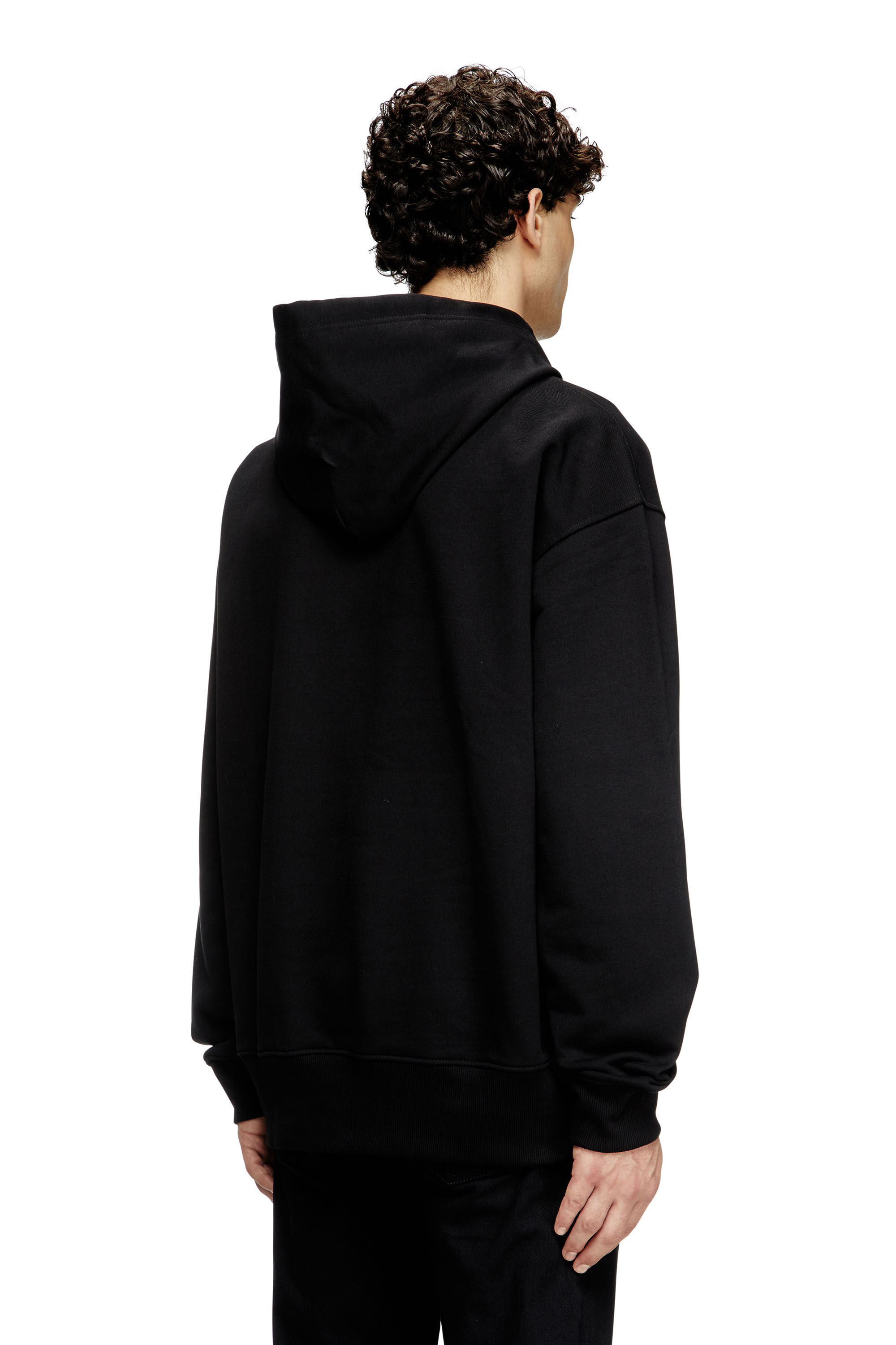 【国内発】DIESEL S-Macs-Hood-Od フーディ S-MACS-HOOD-OD スウェットパーカーオーバルD｜ブラック
