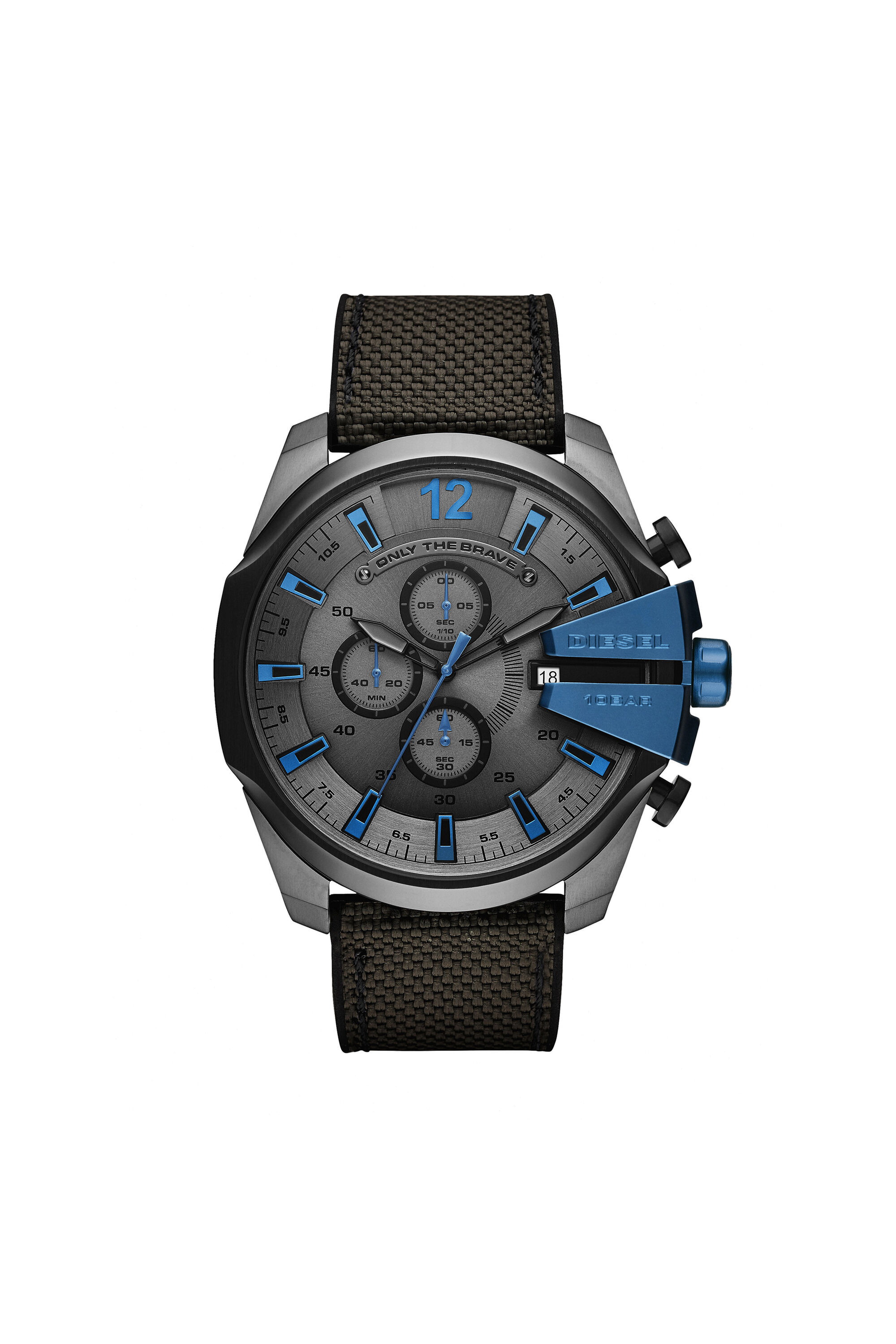 DZ4500 Man Mega Chief chronograph black and gray watch Diesel