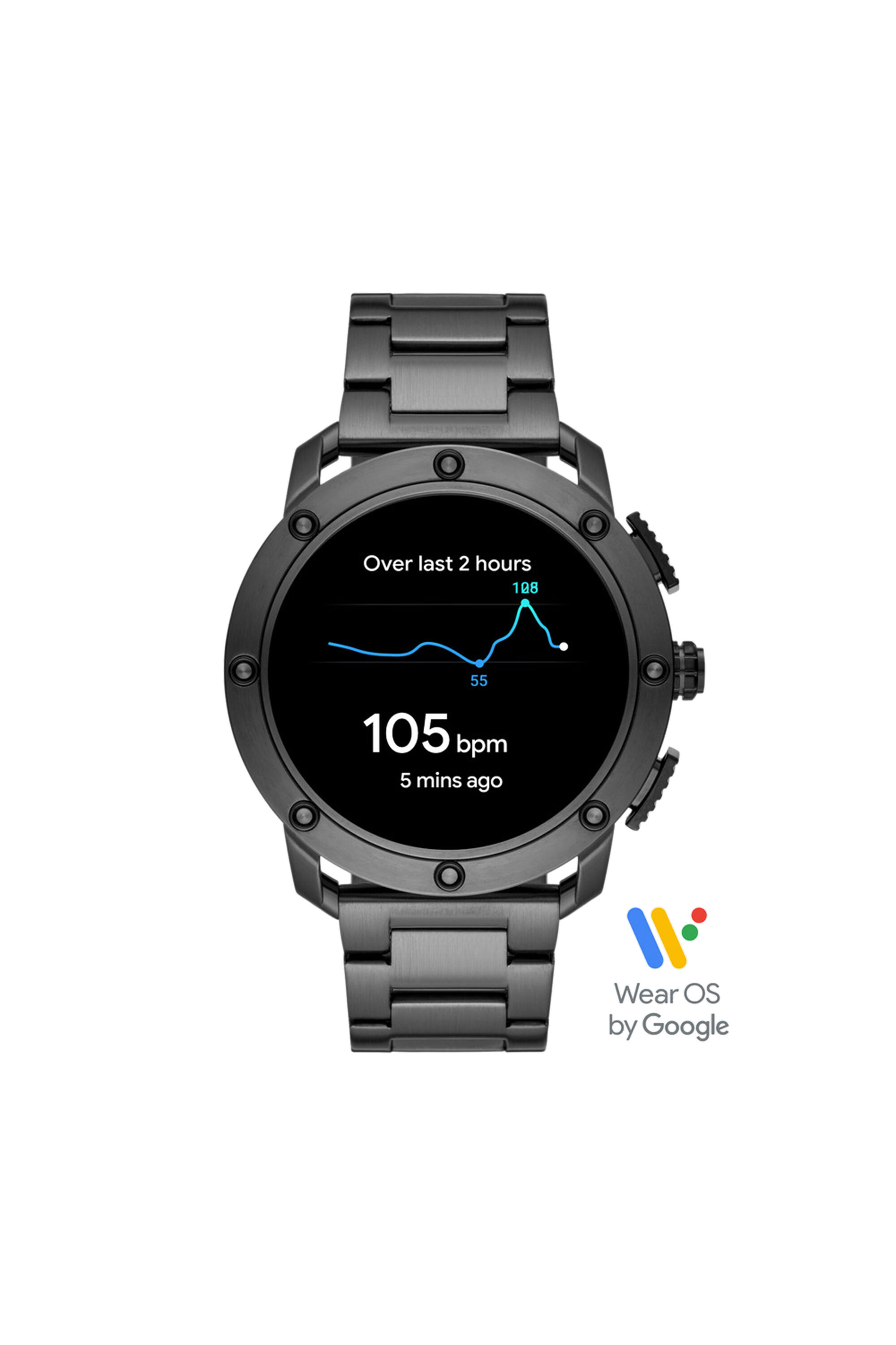 DT2017 Axial Smartwatch Gunmetal Tone Stainless Steel Diesel