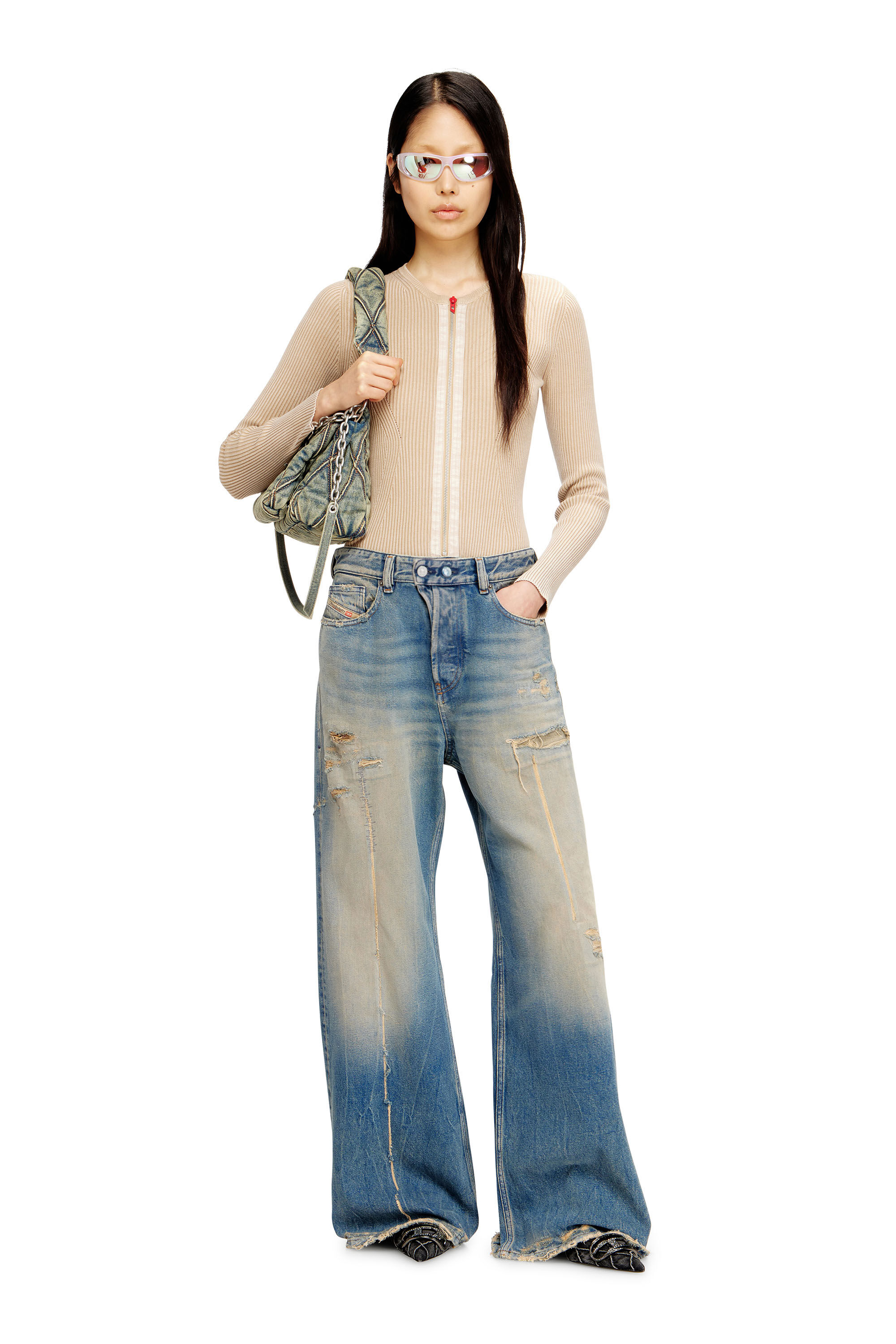 パンツ DIESEL Relaxed Jeans 1996 D-Sire Ohlaa Women's Relaxed Jeans | Medium blue | Diesel 1996 D-Sire