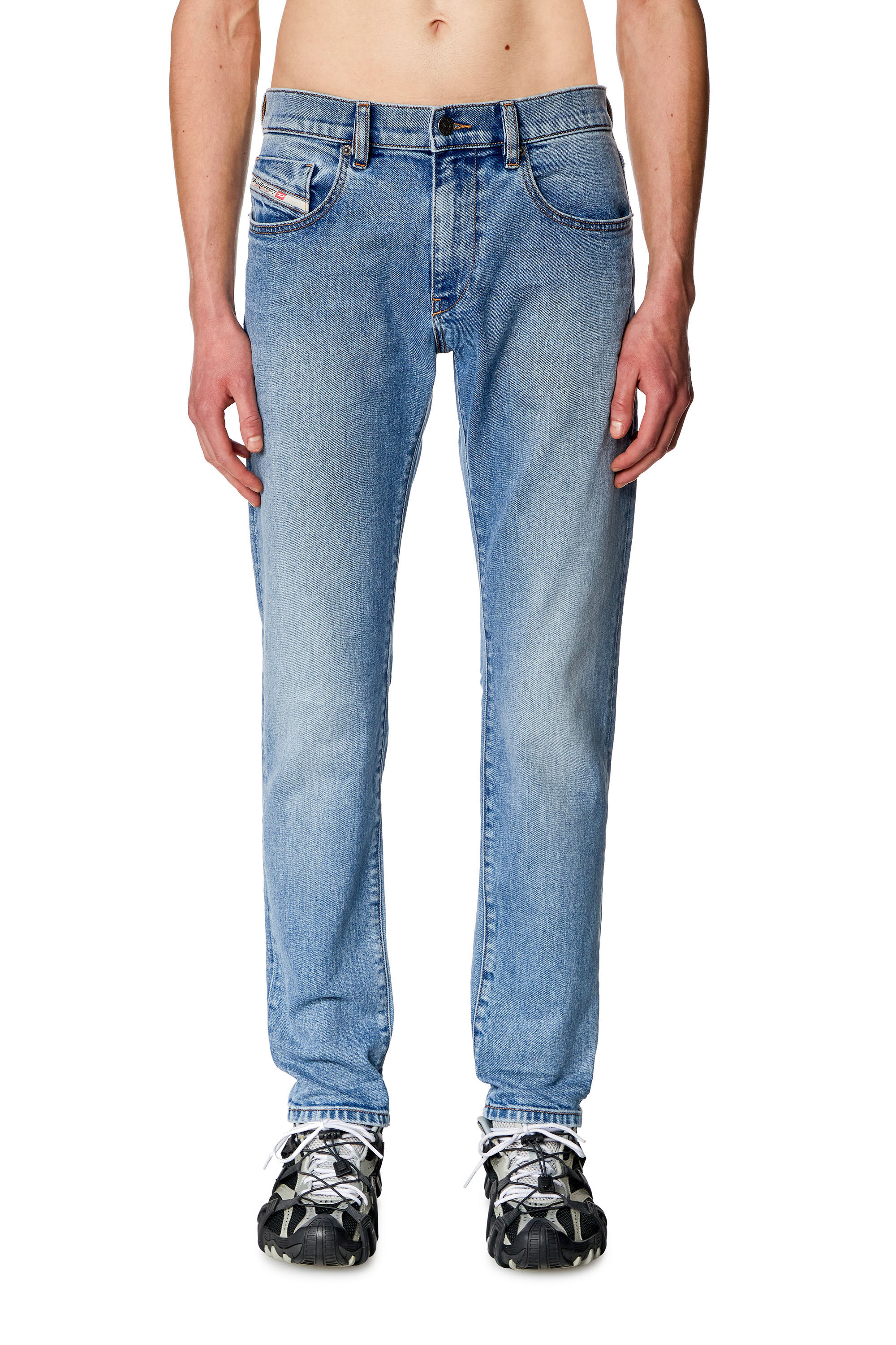 Diesel - Slim Jeans 2019 D-Strukt 0CLAF, Light Blue - Image 3