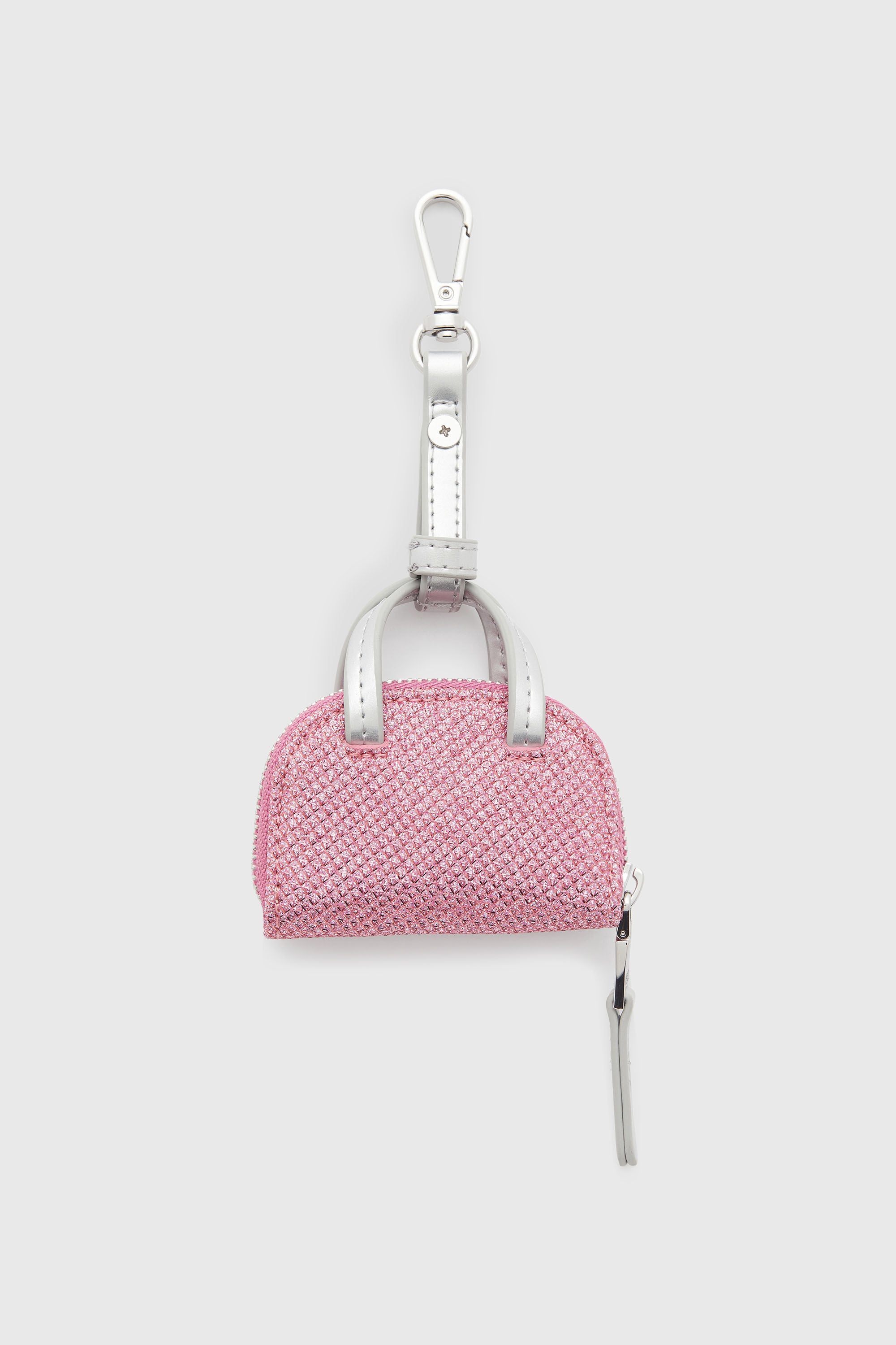 Diesel - 1DR DOME CHARMS, Woman's 1DR Dome - Charm in Lurex fabric in Pink - 2