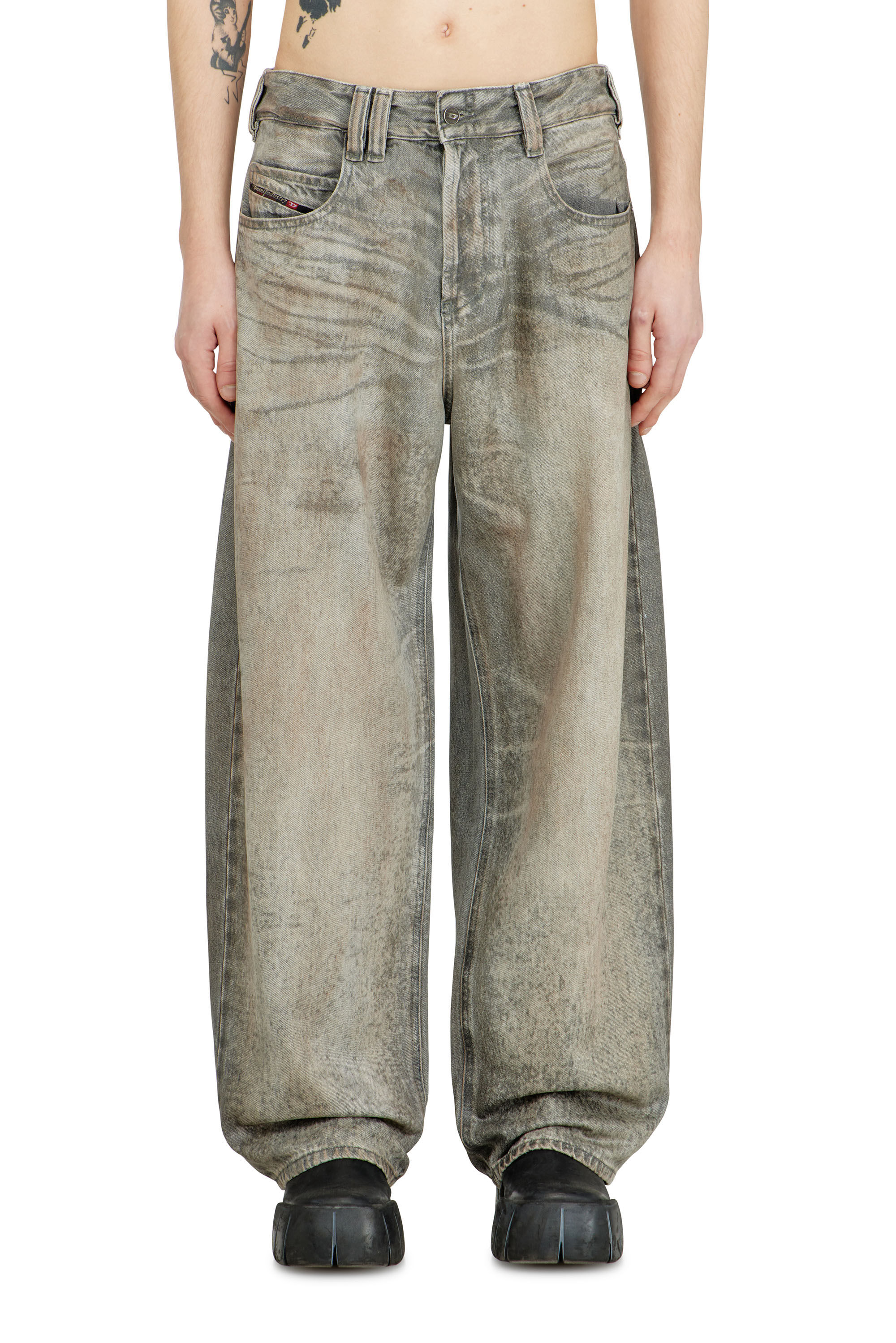 Women's Relaxed Jeans | Grey | Diesel 1997 D-Enim-M