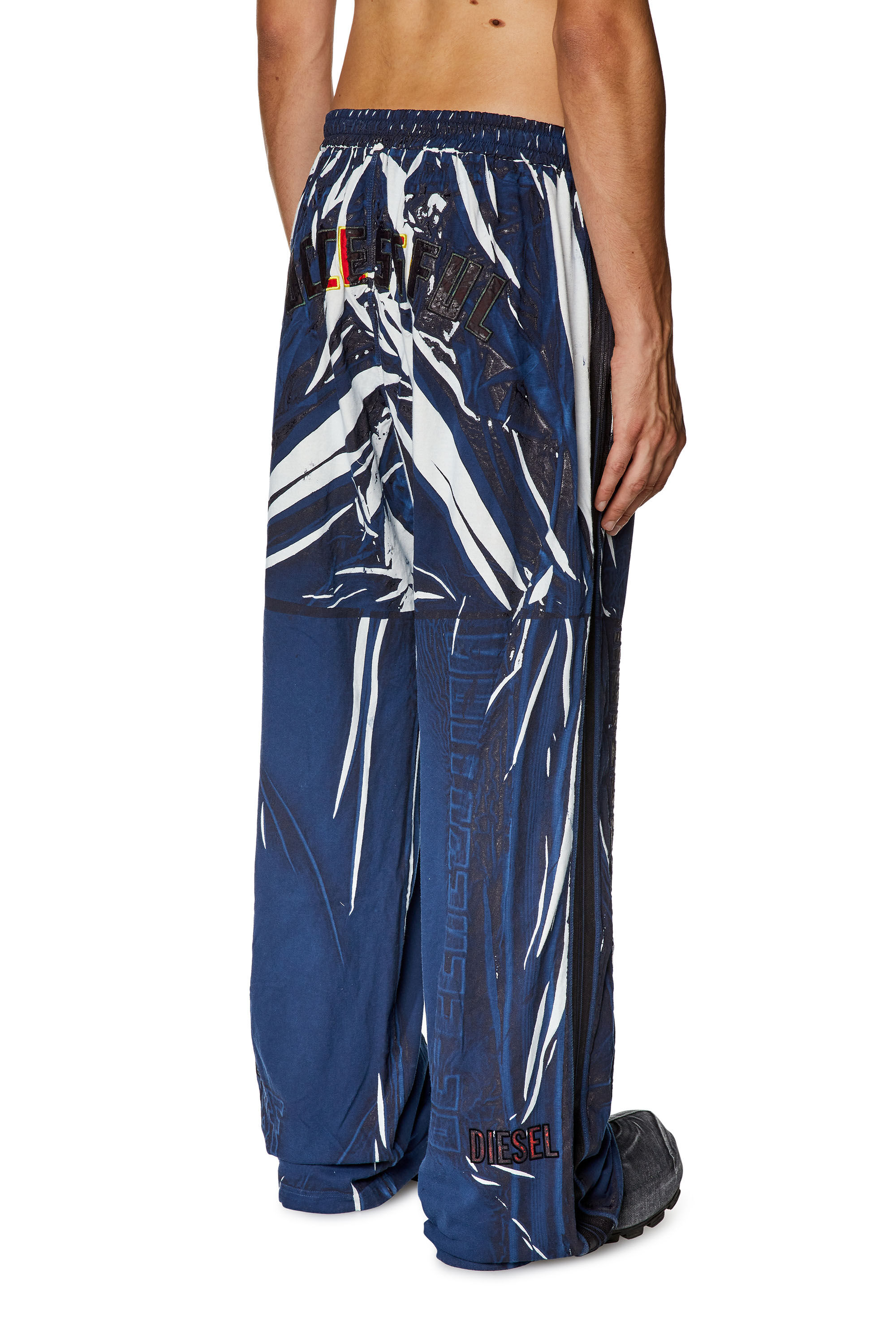 割引発見 Men's Track Diesel | Blue | overprint shadowy with pants パンツ