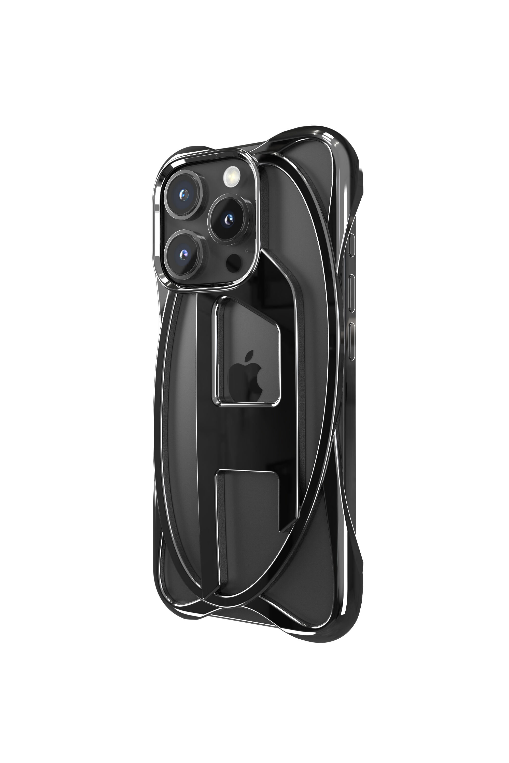 Women's Caged D Case iPhone 16 Pro | Black | Diesel