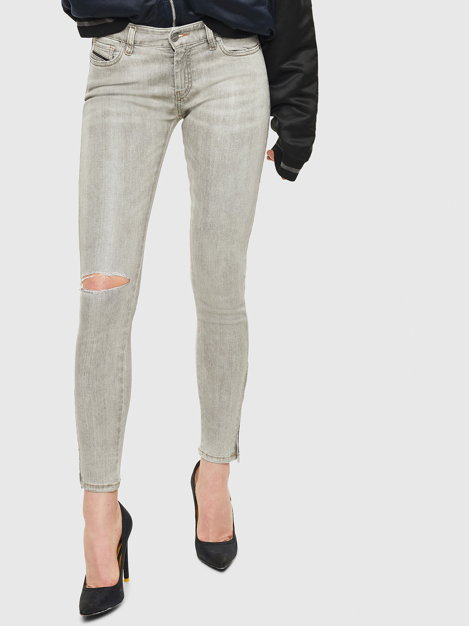 light gray jeans womens