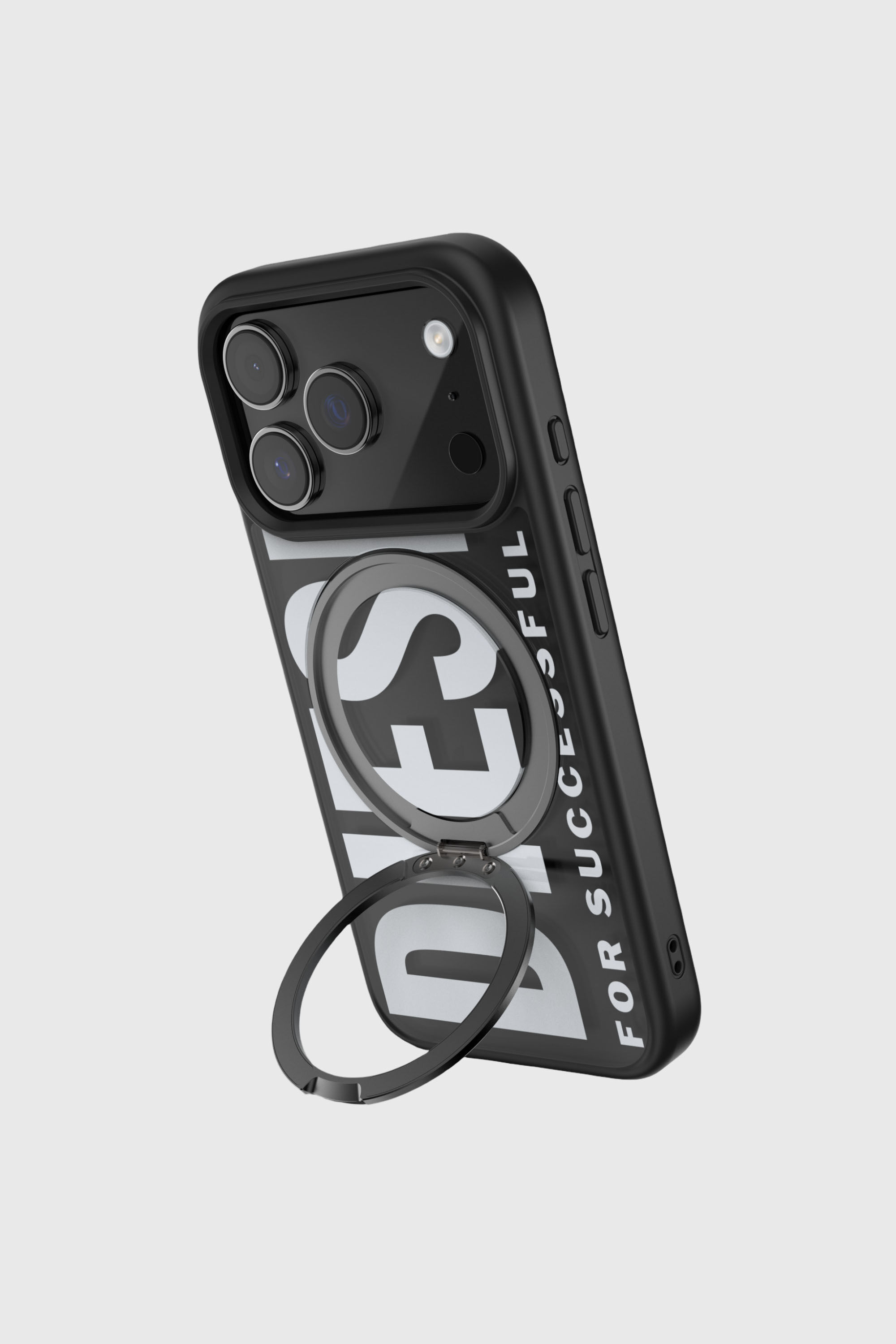 iPhoneアクセサリー iPhone17 DIESEL Ringstand-MagSAFE Case Women's Ringstand-Magsafe case for iPhone 17 Pro | Black | Diesel