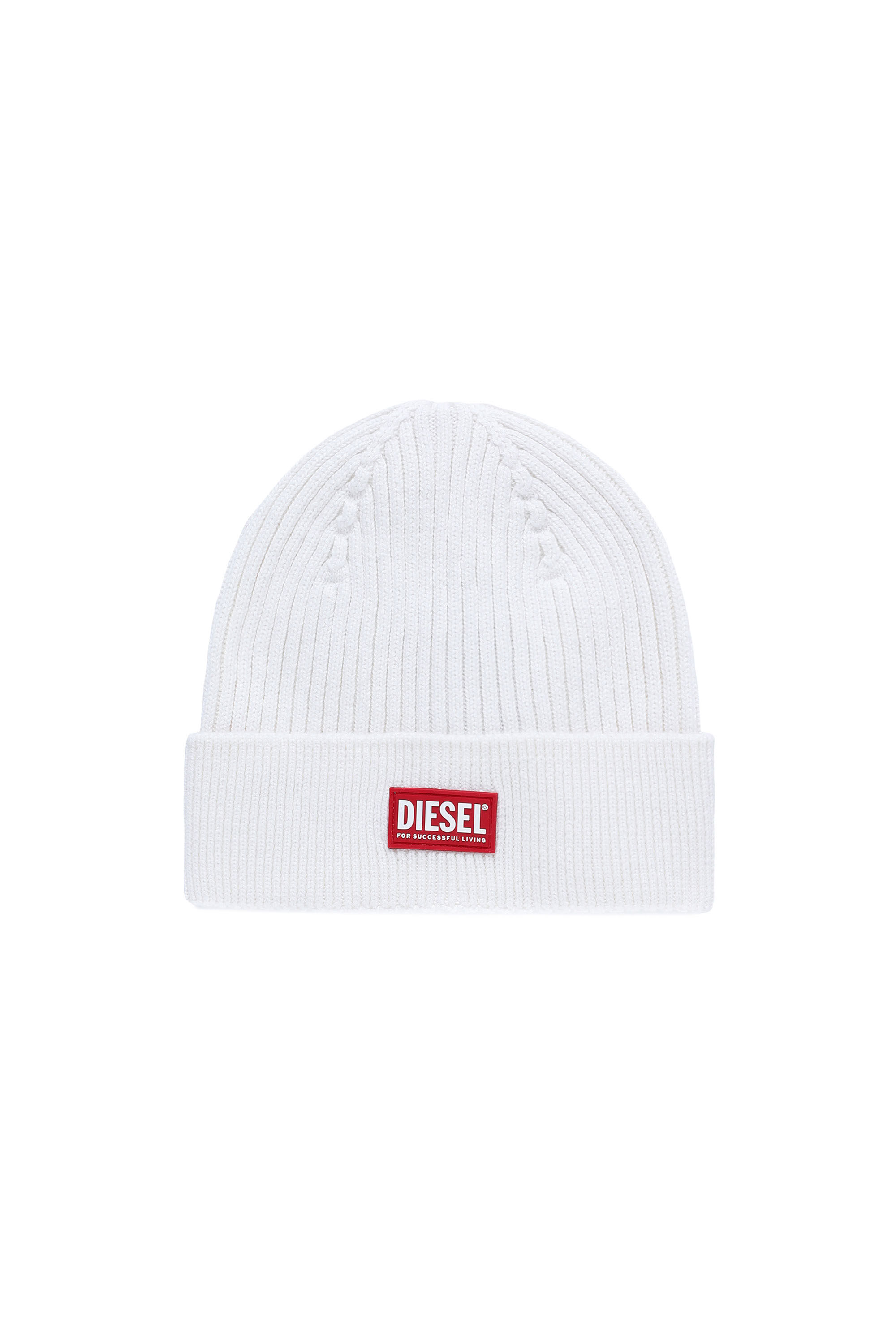 K-CODER-G 2X2: Ribbed beanie with logo patch | Diesel