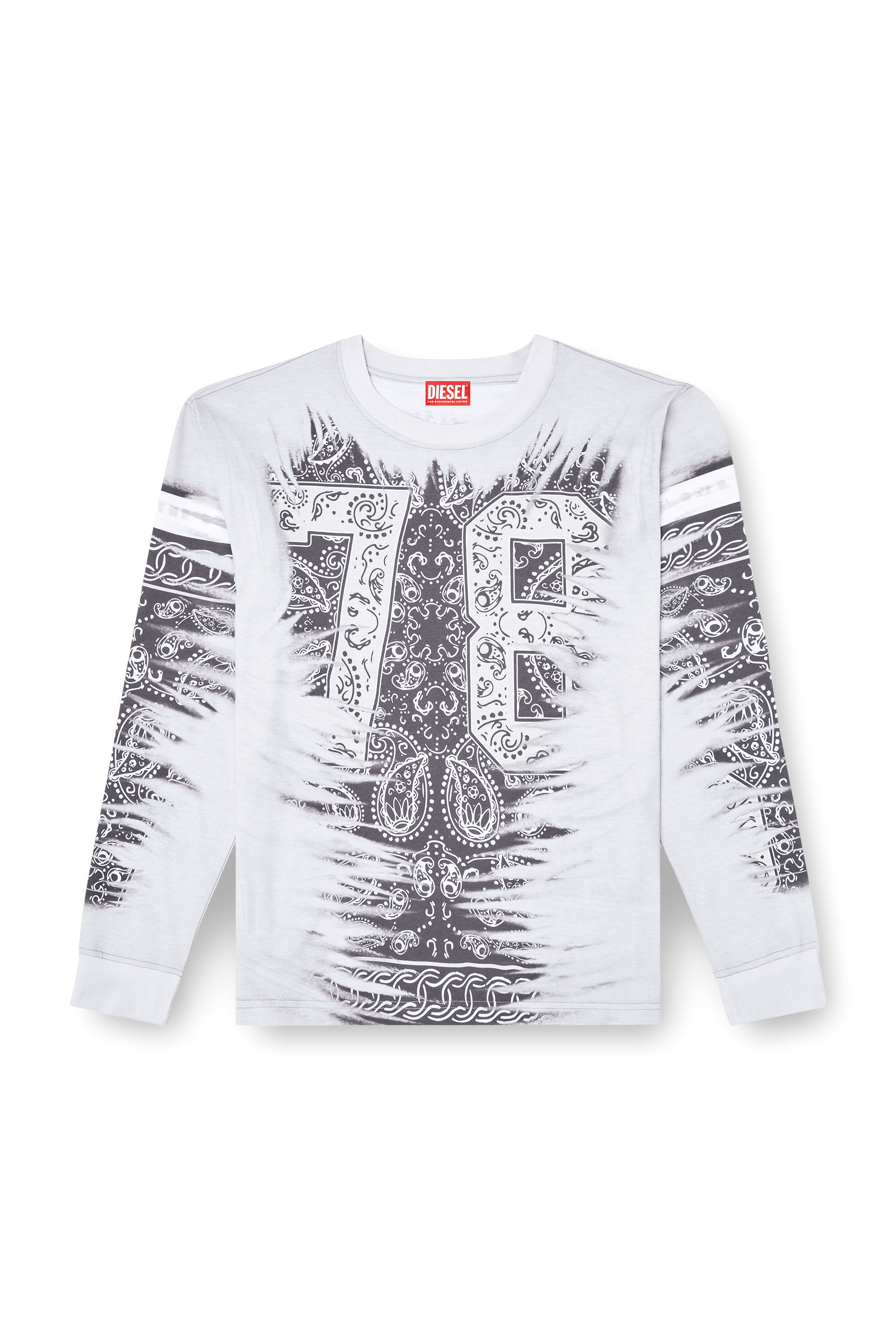 GQ602◇JELADO : 24ss 391SB Overall ◇XXL Men's T-shirt with crease-effect print | Multicolor | Diesel