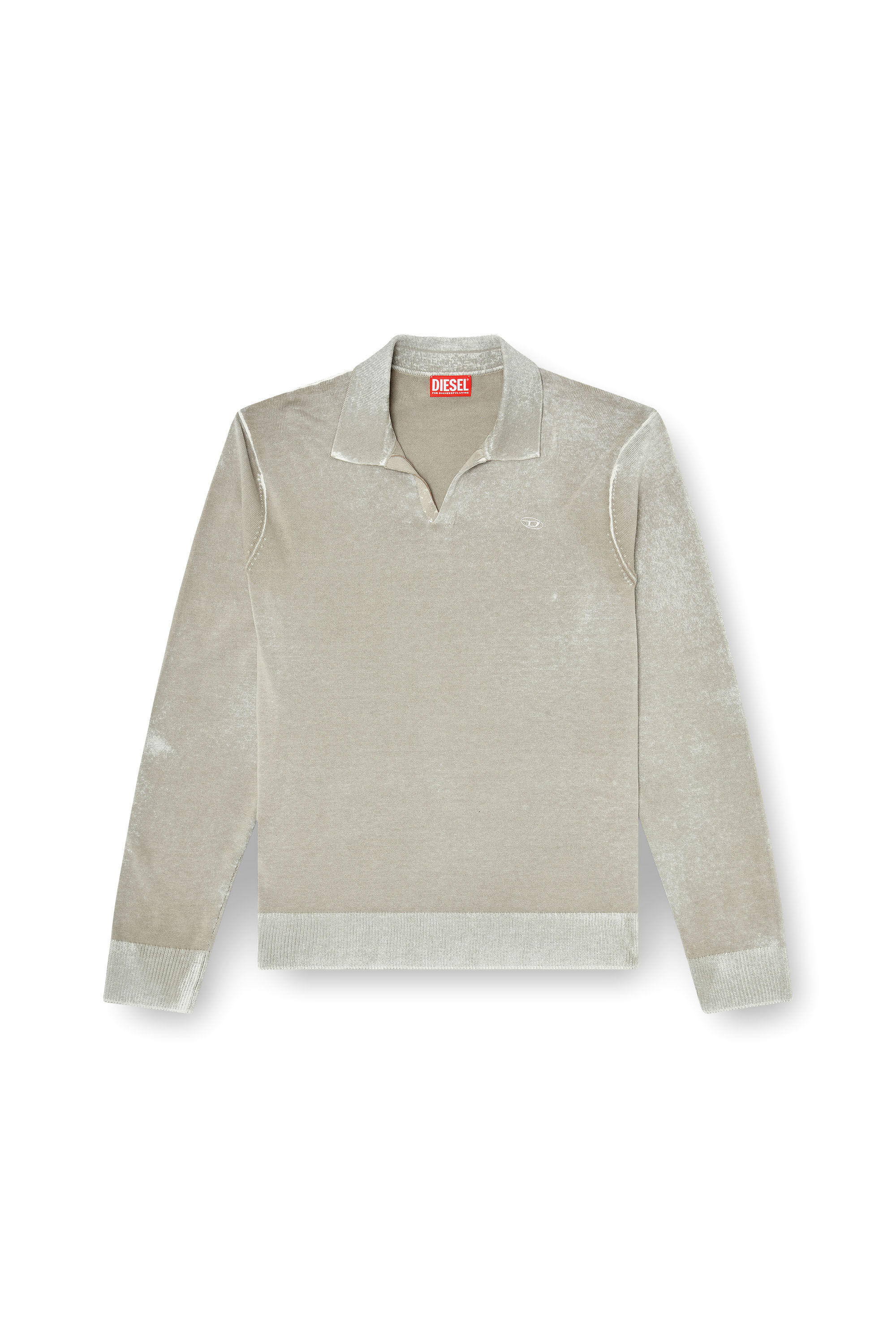 Diesel - K-LAWRENCE, Man's Polo jumper with faded reverse print in null - 5