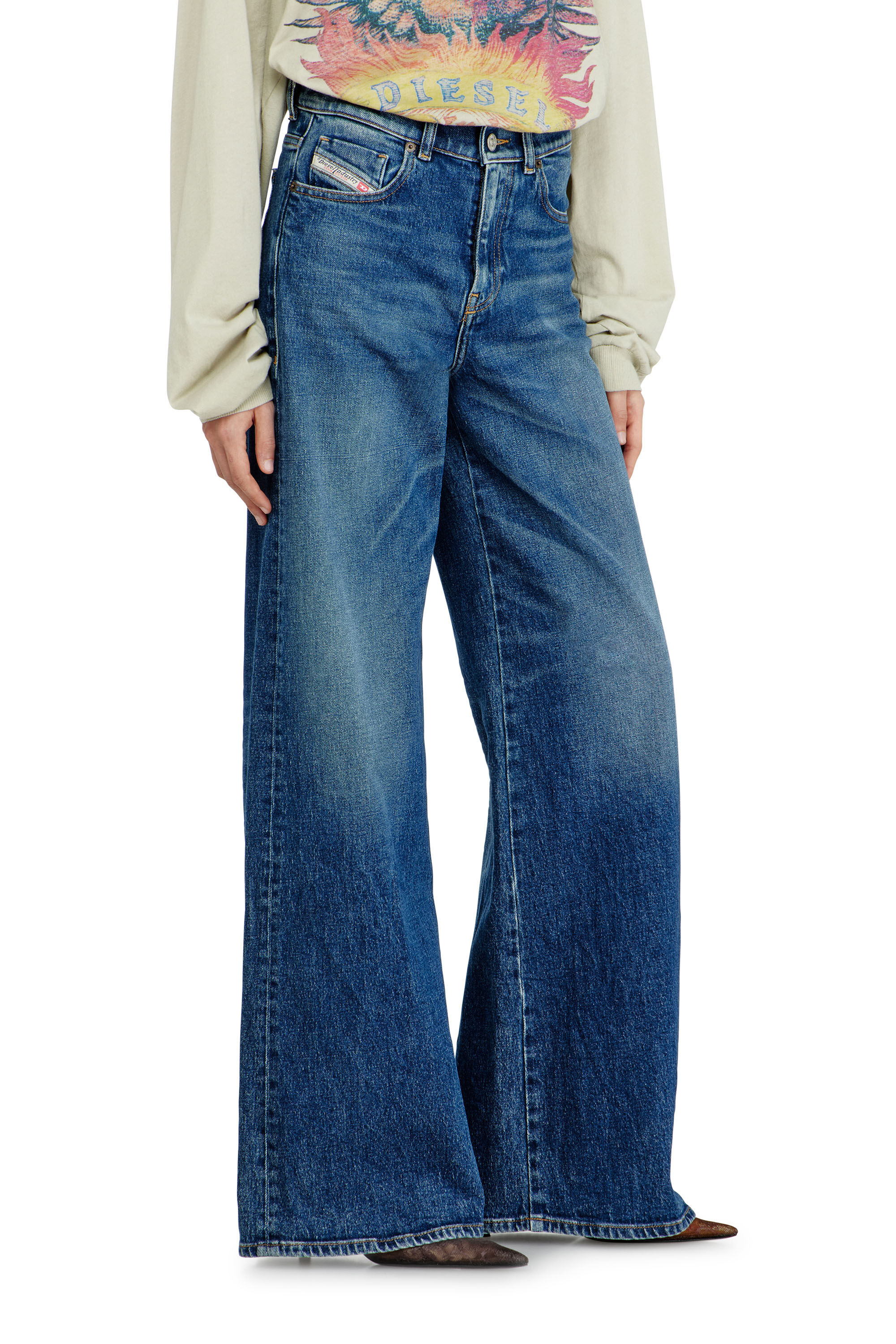 Women's Flare Jeans | Medium blue | Diesel 1978 D-Akemi