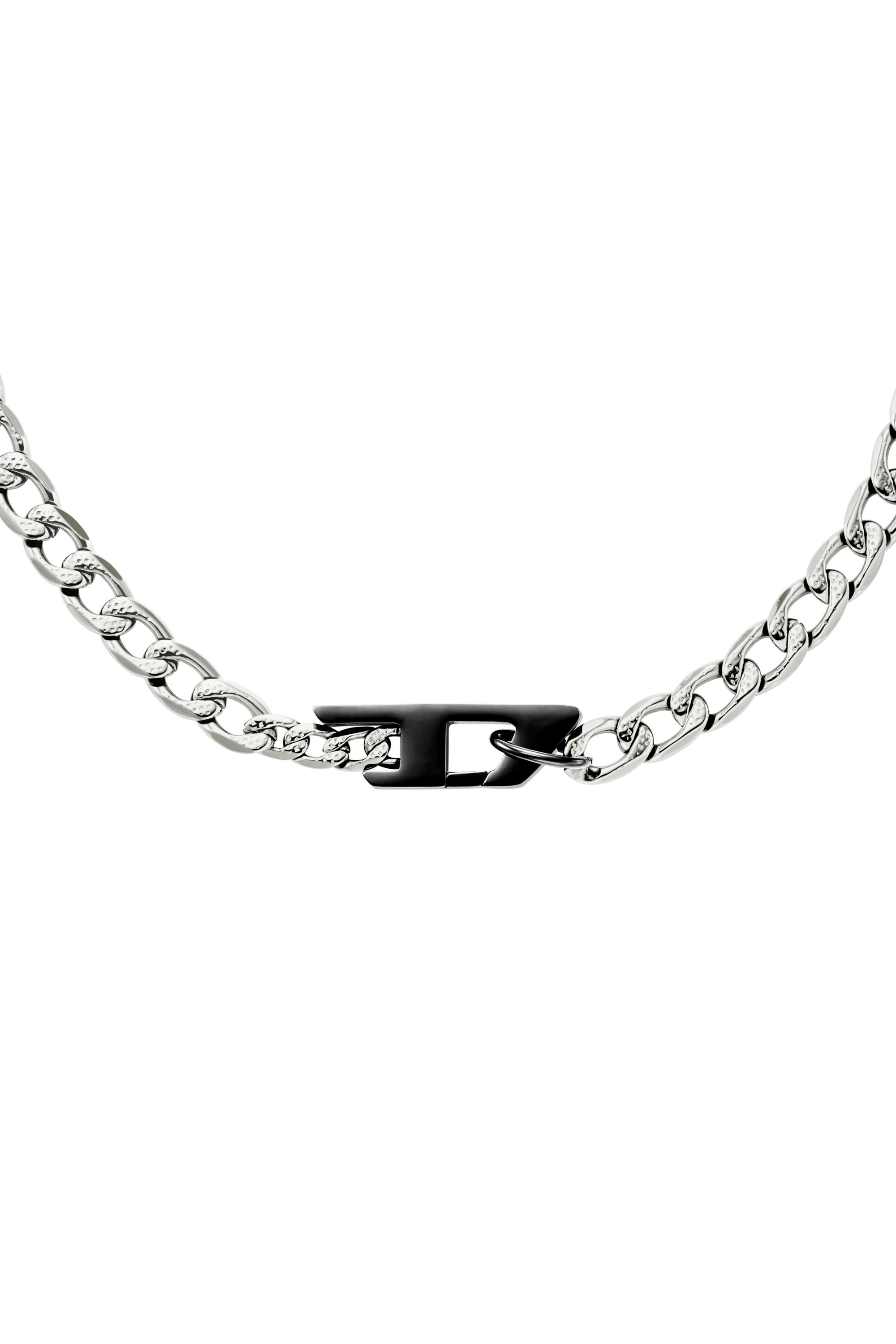 Women's Two-tone stainless steel chain necklace | Silver | Diesel