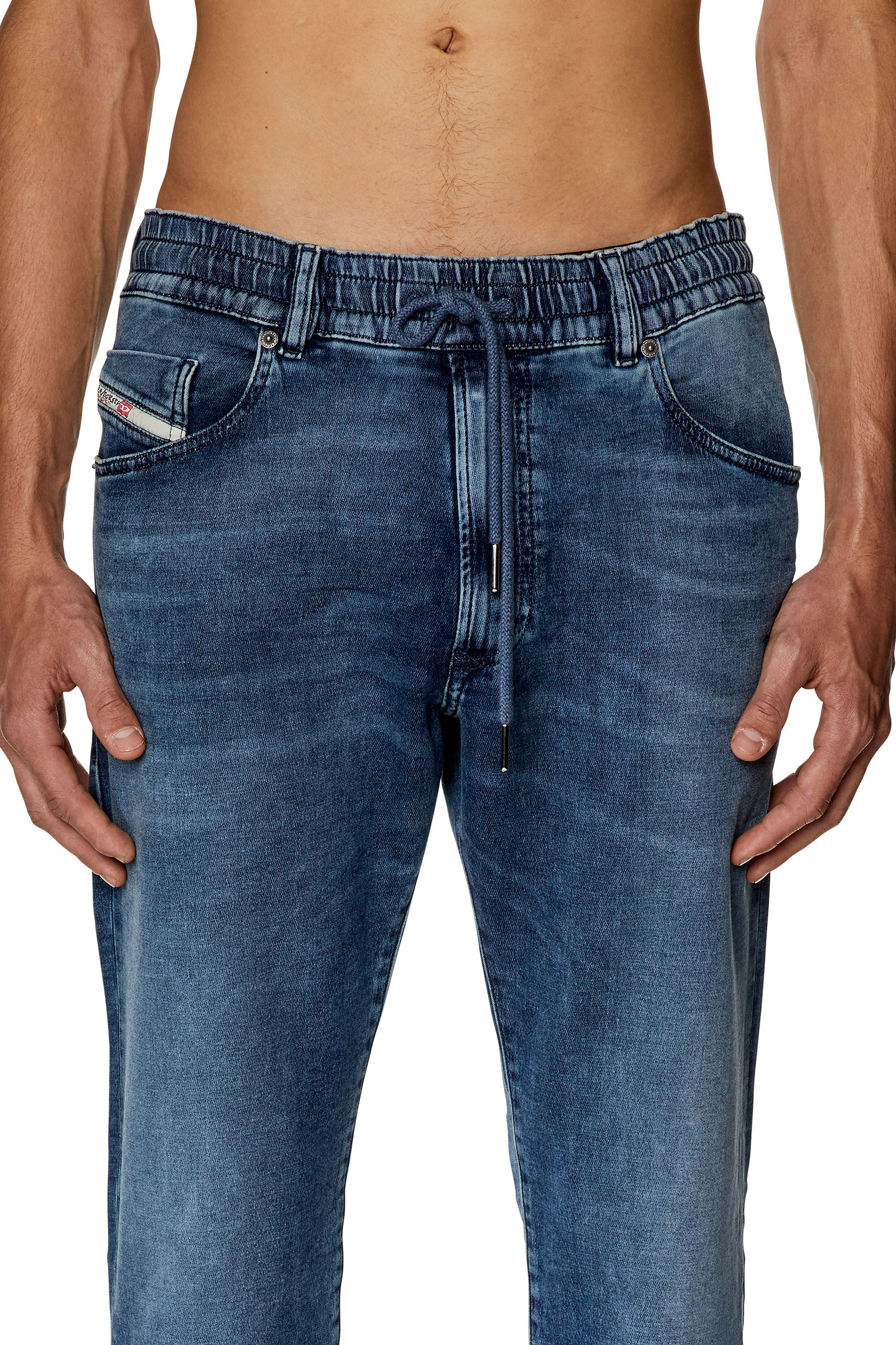 Men's Tapered Jeans | Medium blue | Diesel 2030 D-Krooley Joggjeans®
