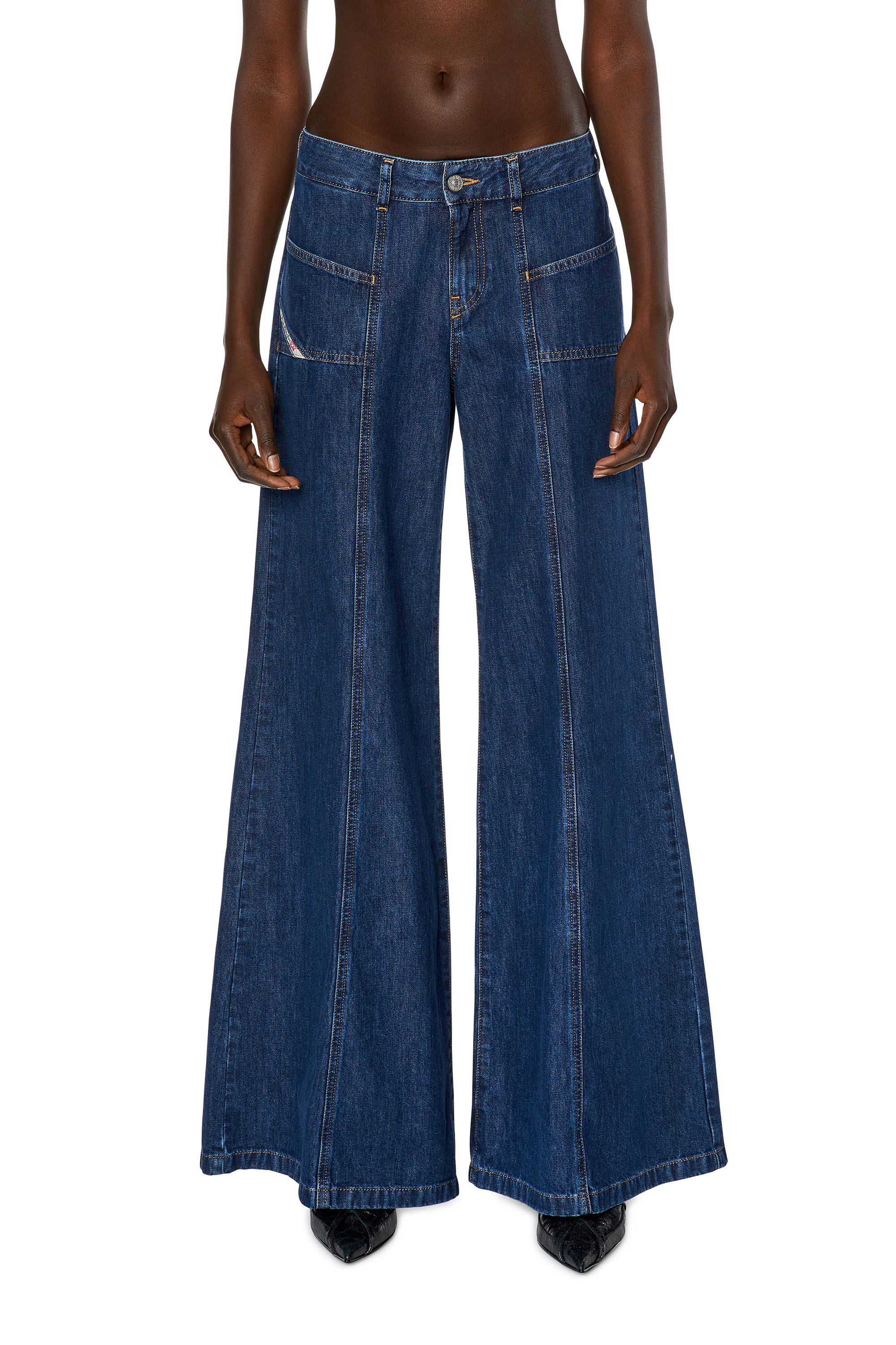 Women's Flare Jeans | Dark Blue | Diesel D-Akii