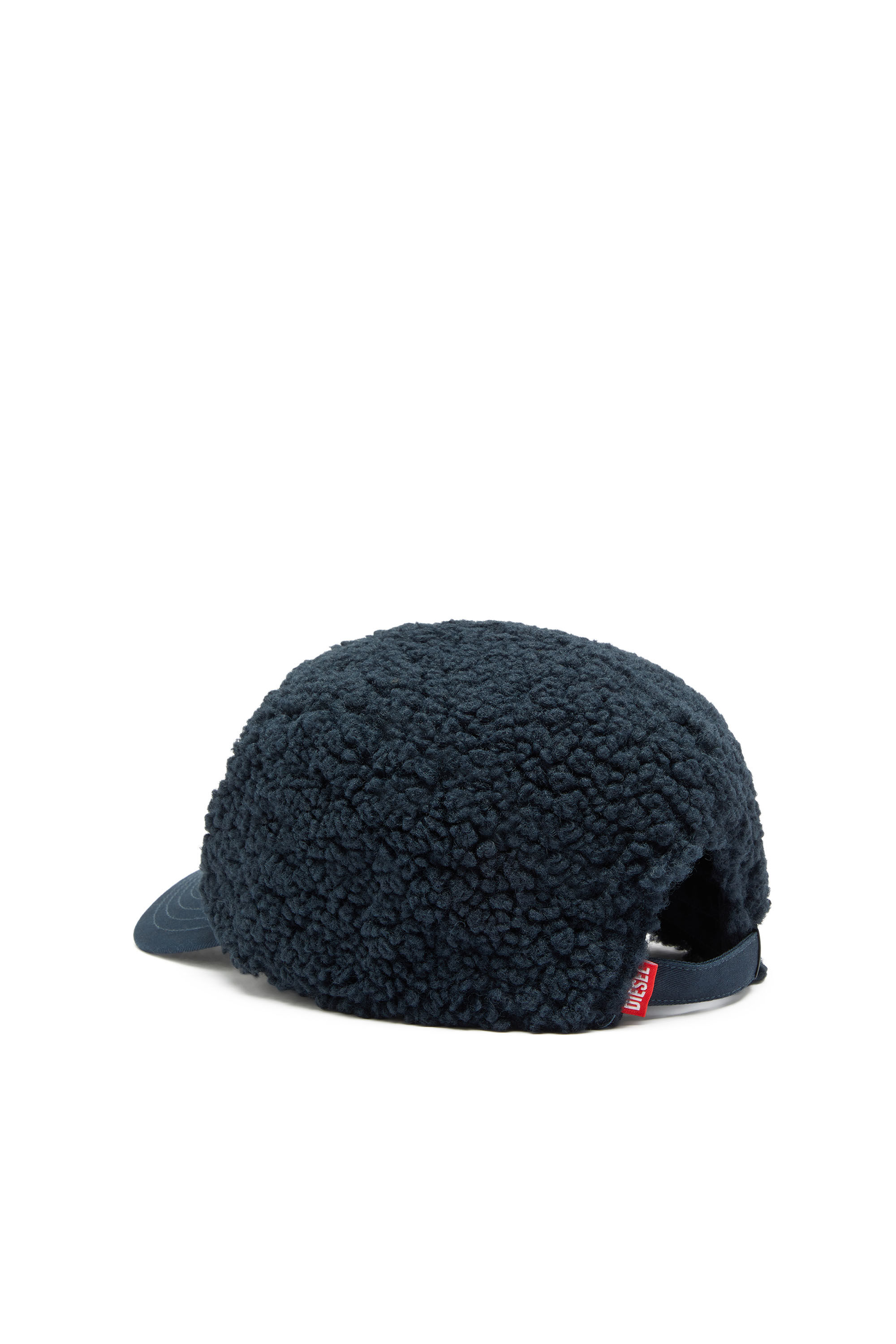 Diesel - C-TED, Man's Sherpa baseball cap with Oval D embroidery in null - 2