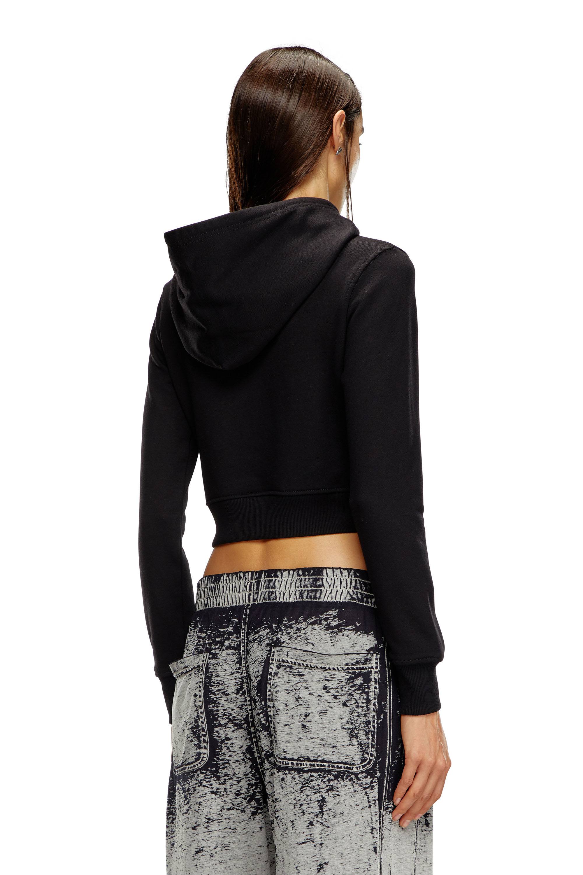 Black cut out hoodie hot sale